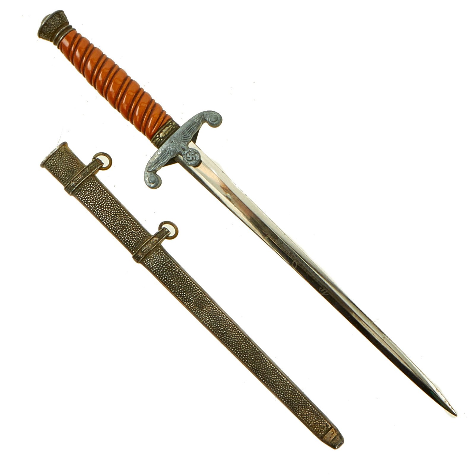 Buy Original German WWII Miniature Salesman's Sample Army Heer Officer Dagger by Ed. Wüsthof with Scabbard | Original Firearms Antique For Sale