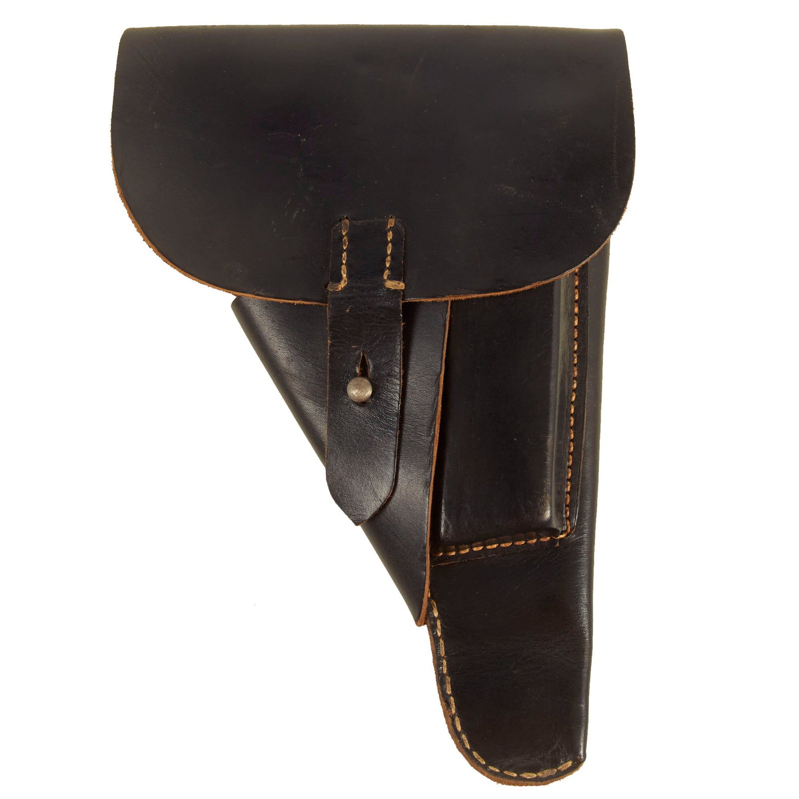 Buy Original German WWII 1944 dated Walther P38 Black Leather Softshell Holster by Gebrüder Klinge | Original Firearms Antique For Sale