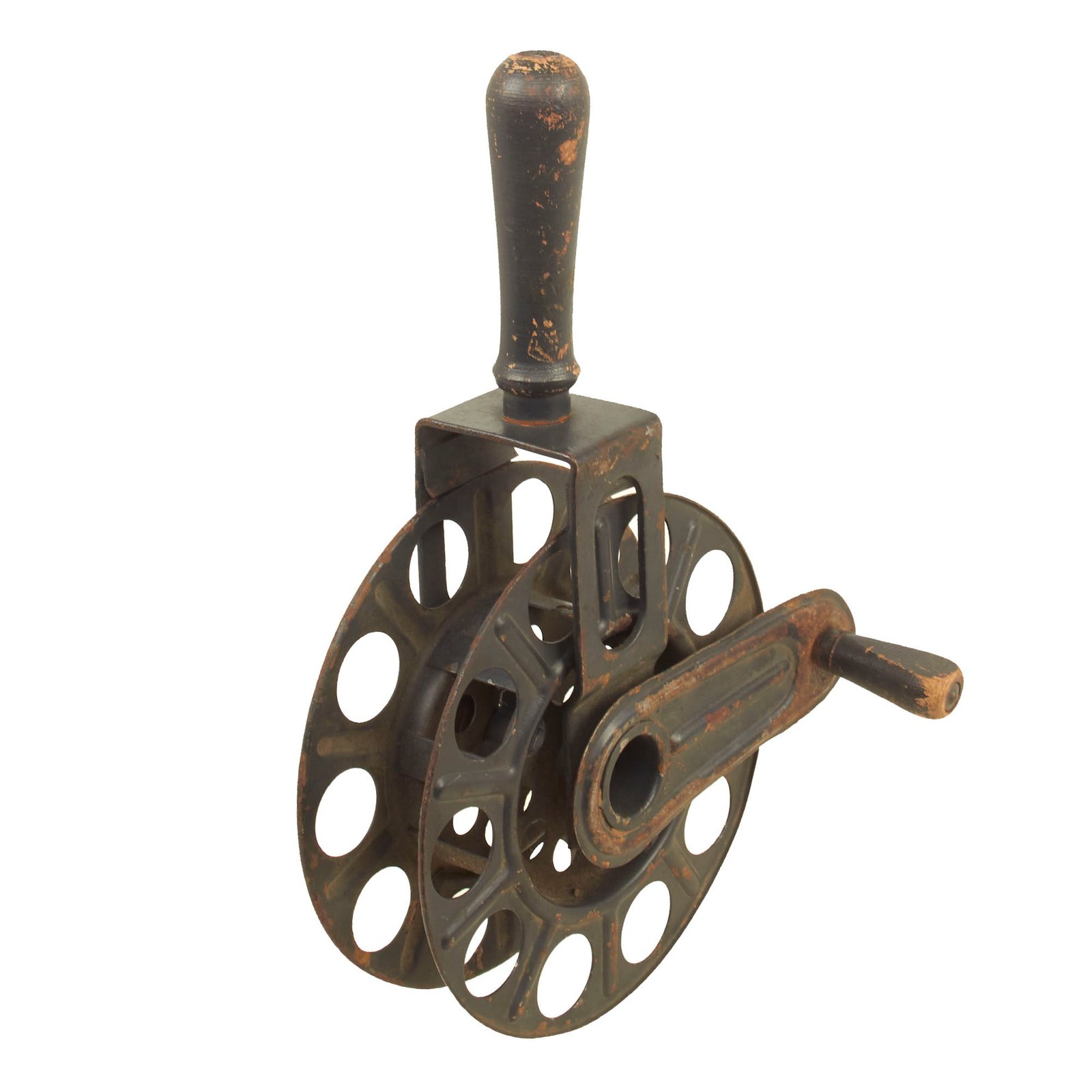 Buy Original German WWII Hand Held Cable Reel by Wittig & Schwabe - dated 1943 | Original Firearms Antique For Sale