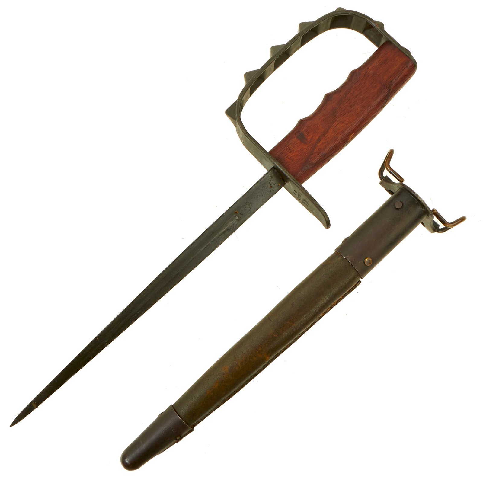 Buy Original U.S. WWI M1917 Trench Knife by L.F. & C. dated 1917 with Scabbard by Jewell | Original Firearms Antique For Sale