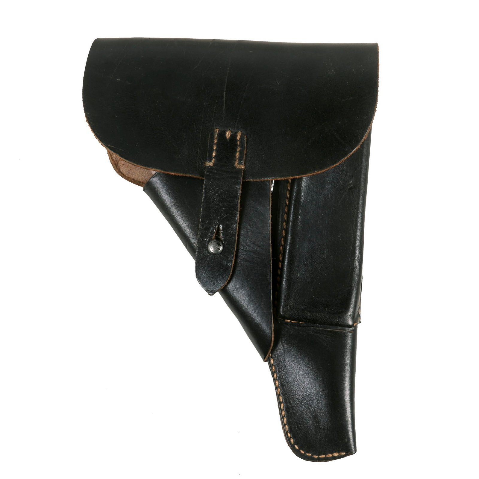 Buy Original German WWII Walther P38 Black Leather Softshell Holster by Hans Römer - Pistole 38 | Original Firearms Antique For Sale