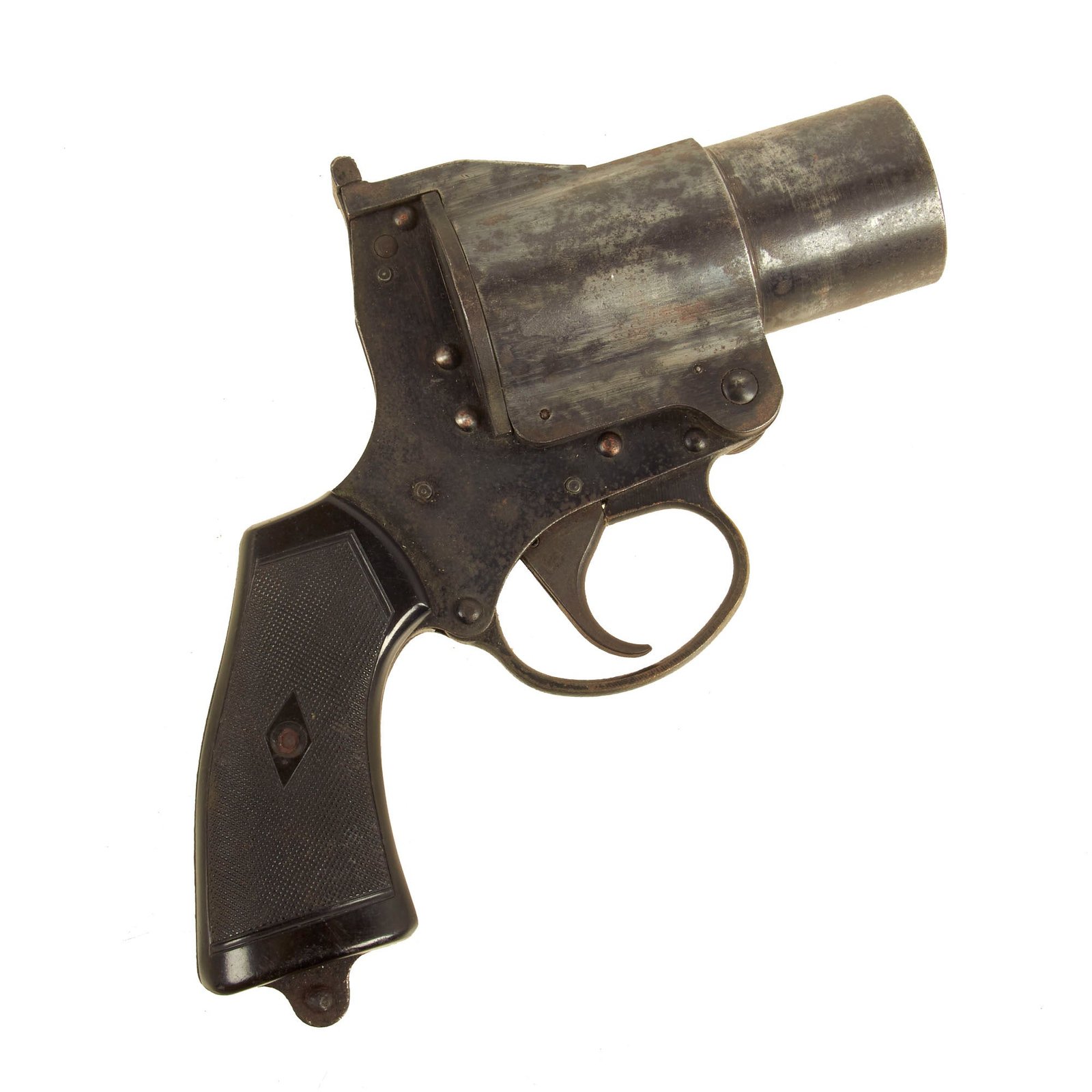 Buy Original British Pre-WWII Webley & Scott Mk IV 1 ½” Caliber Signal Flare Pistol - Serial H72 | Original Firearms Antique For Sale