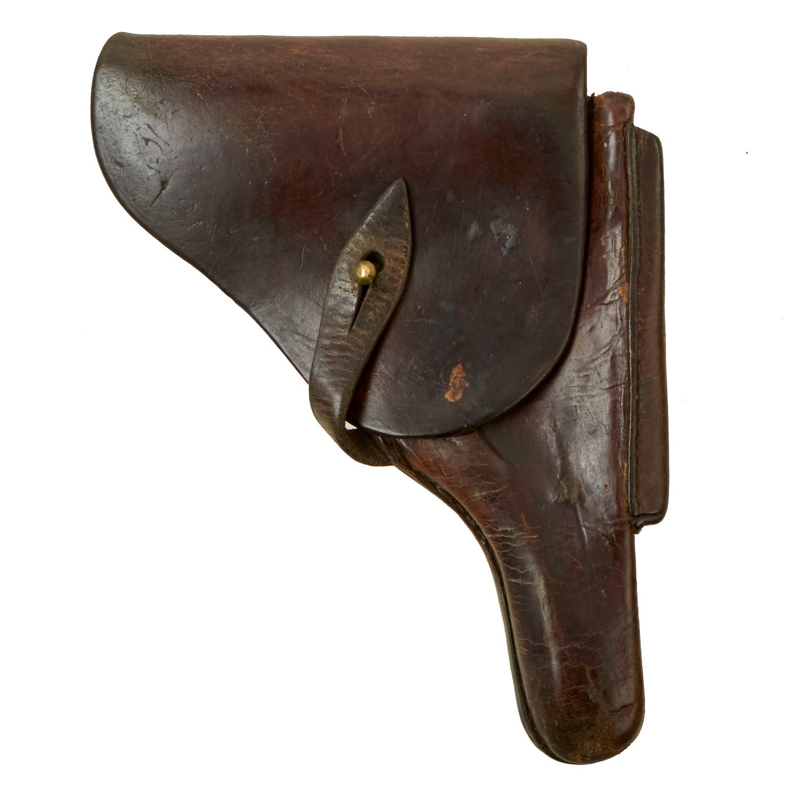 Buy Original Bulgarian WWII P08 Luger Brown Leather Holster Dated 1928 | Original Firearms Antique For Sale
