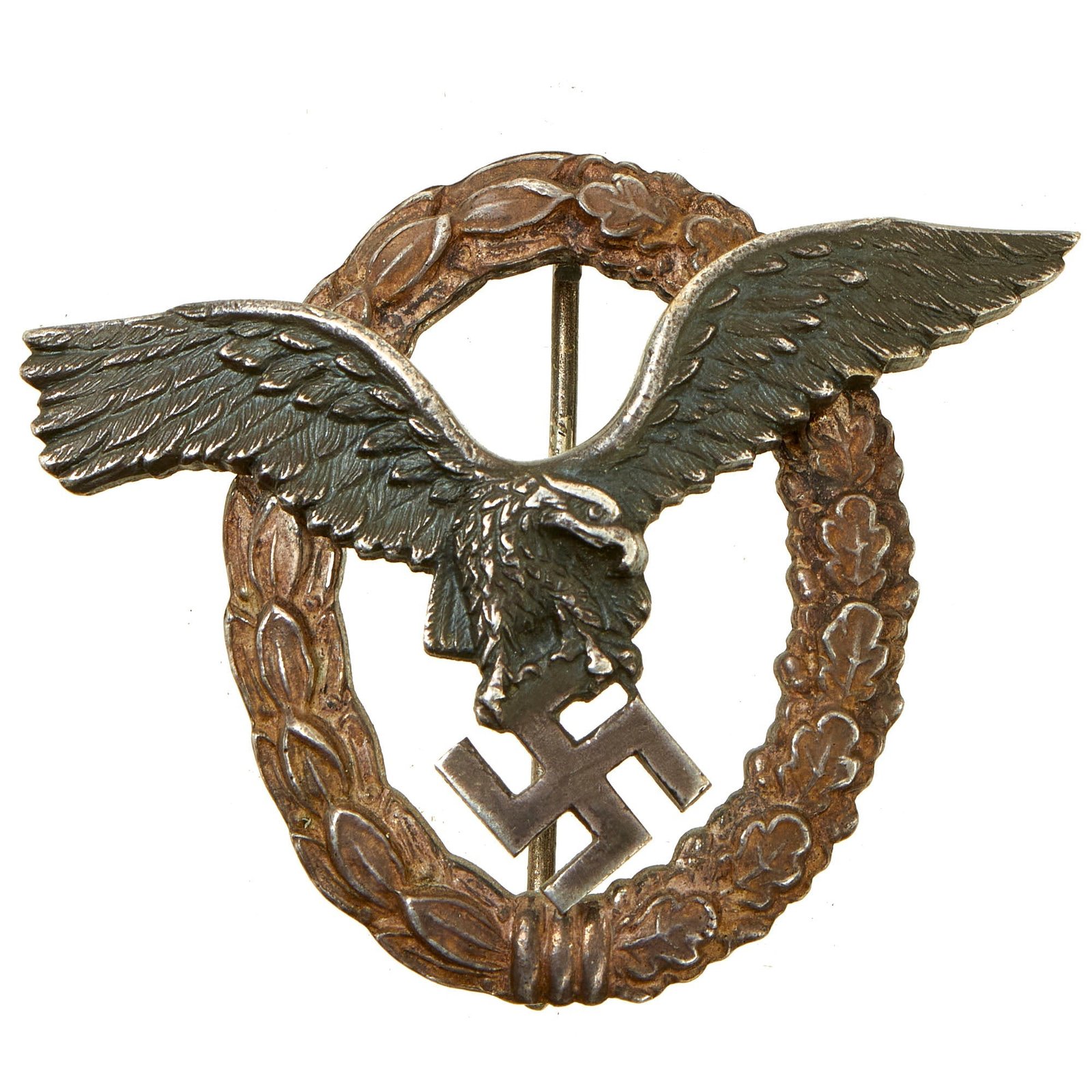Buy Original German WWII Luftwaffe Pilot's Badge by Brüder Schneider Wien - Flugzeugführerabzeichen | Original Firearms Antique For Sale