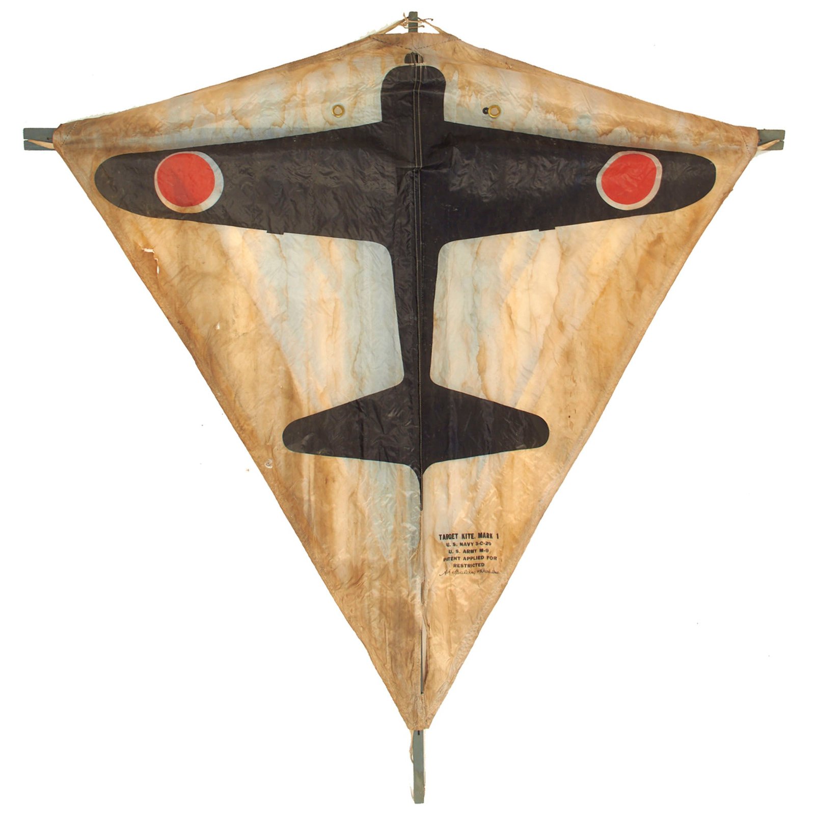 Buy Original WWII U.S. Navy Target Kite Mark 1 by the Spalding Brothers - Japanese Zero | Original Firearms Antique For Sale
