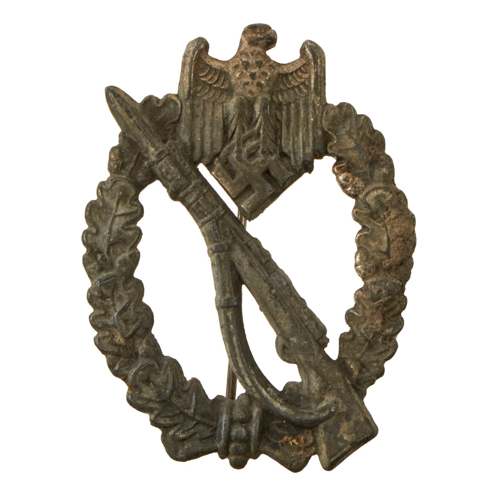 Buy Original German WWII Silver Grade Infantry Assault Badge - Unmarked | Original Firearms Antique For Sale