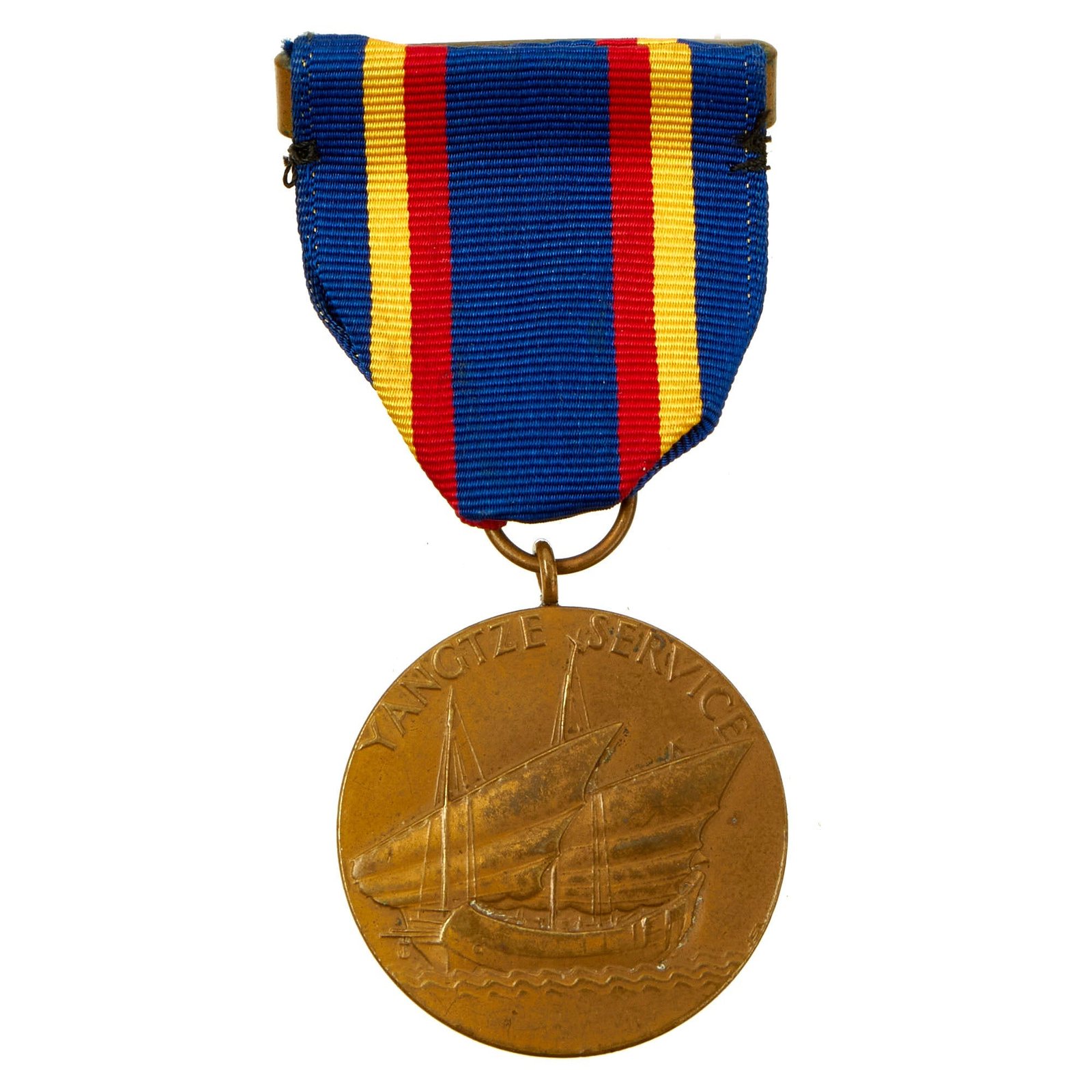 Buy Original U.S. China Service US Navy and Marine Corps “China Marines” Rim Numbered Yangtze Service Medal - M. No. 5800 | Original Firearms Antique For Sale