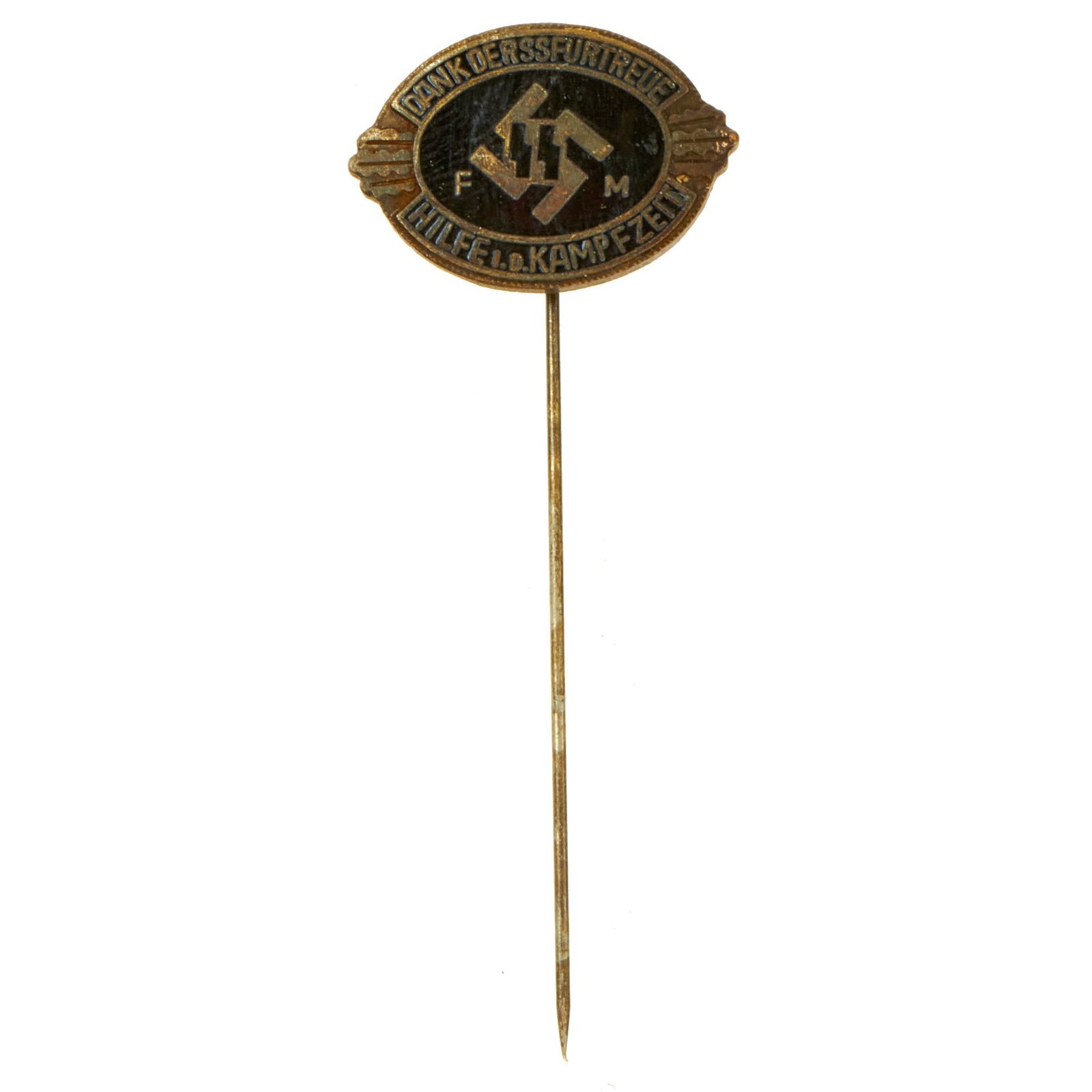 Buy Original German WWII SS Supporting Members Honor Lapel Pin - SS-FM | Original Firearms Antique For Sale