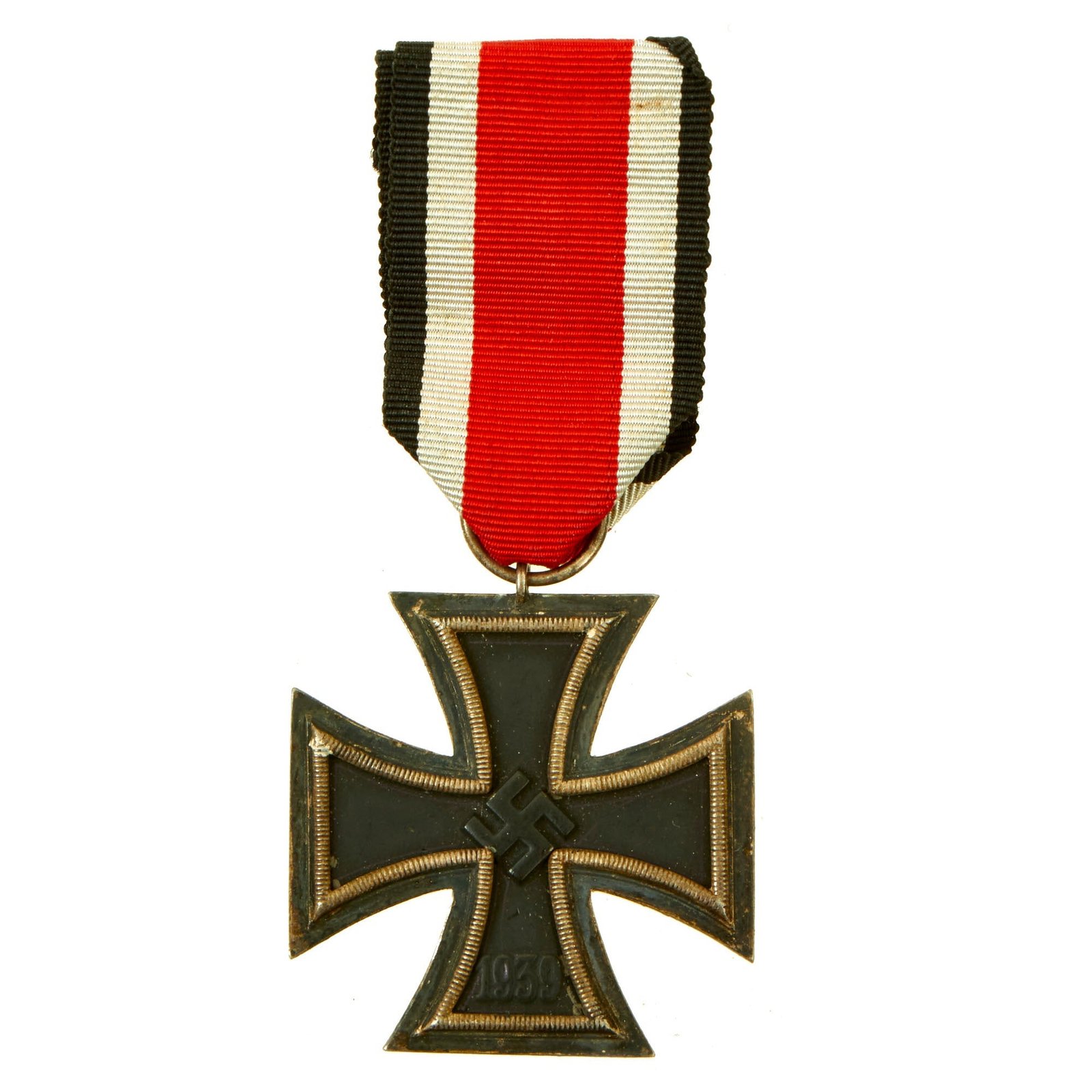 Buy Original German WWII Wehrmacht Iron Cross 2nd Class 1939 with Ribbon - Unmarked - EKII | Original Firearms Antique For Sale