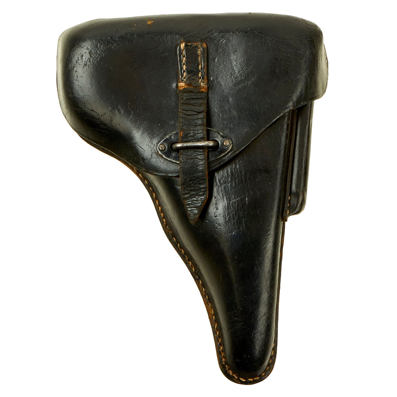Buy Original German WWII Walther P.38 Black Leather Hardshell Holster by Franz & Karl Voegels - dated 1944 | Original Firearms Antique For Sale