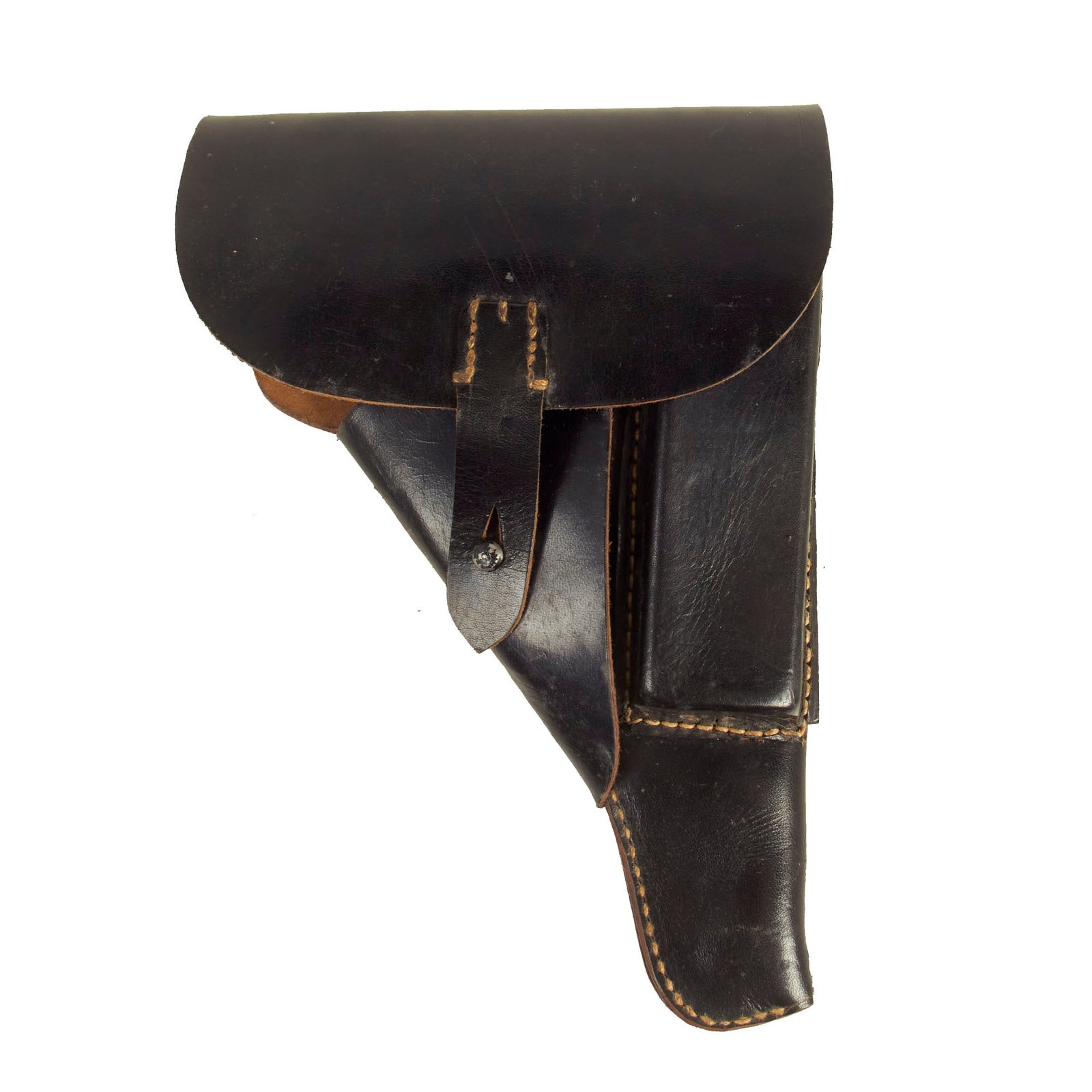 Buy Original German WWII Walther P38 Black Leather Softshell Holster by Hans Römer - Pistole 38 | Original Firearms Antique For Sale
