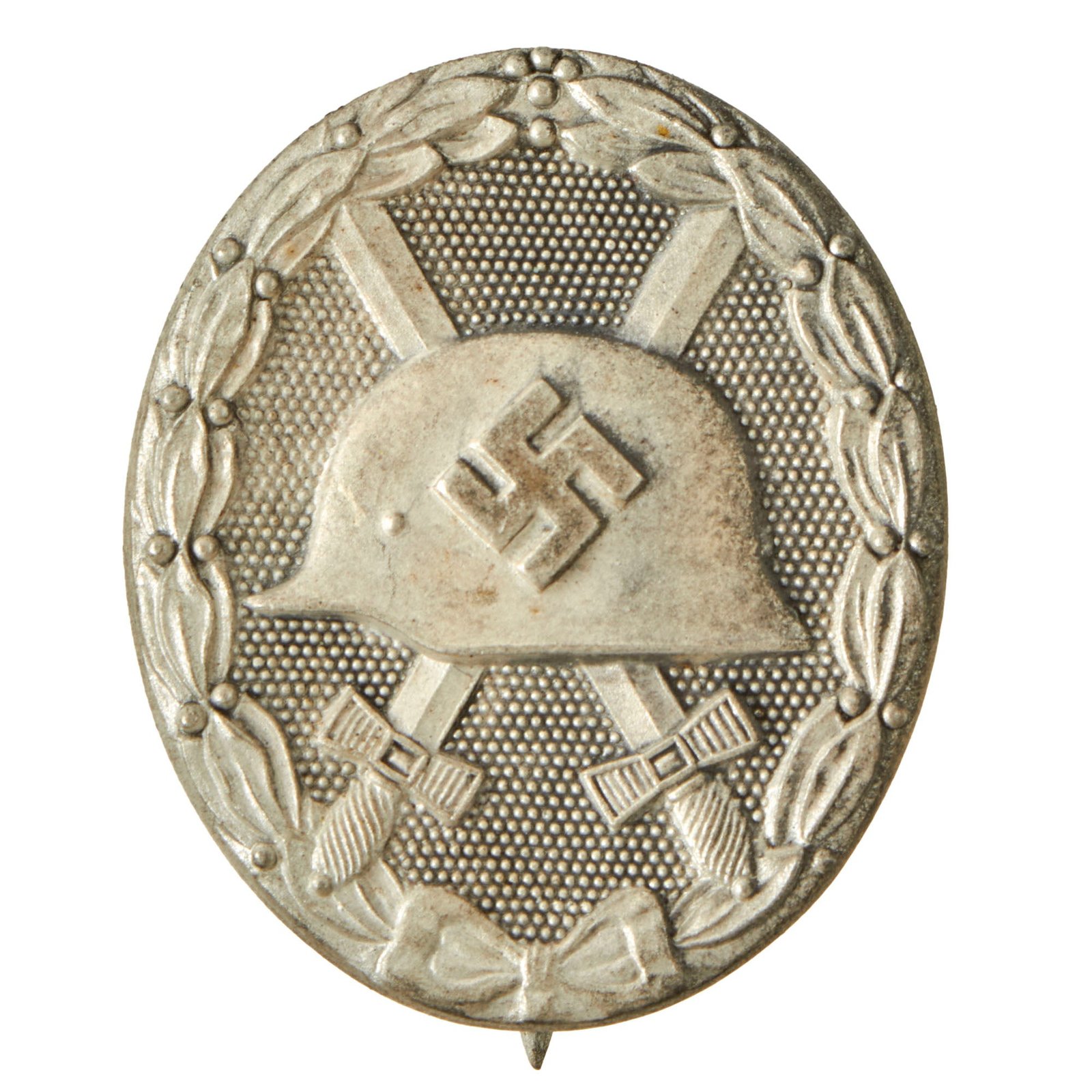 Buy Original German WWII Second Class Silver Wound Badge by Klein & Quenzer A.G - Solid Back | Original Firearms Antique For Sale