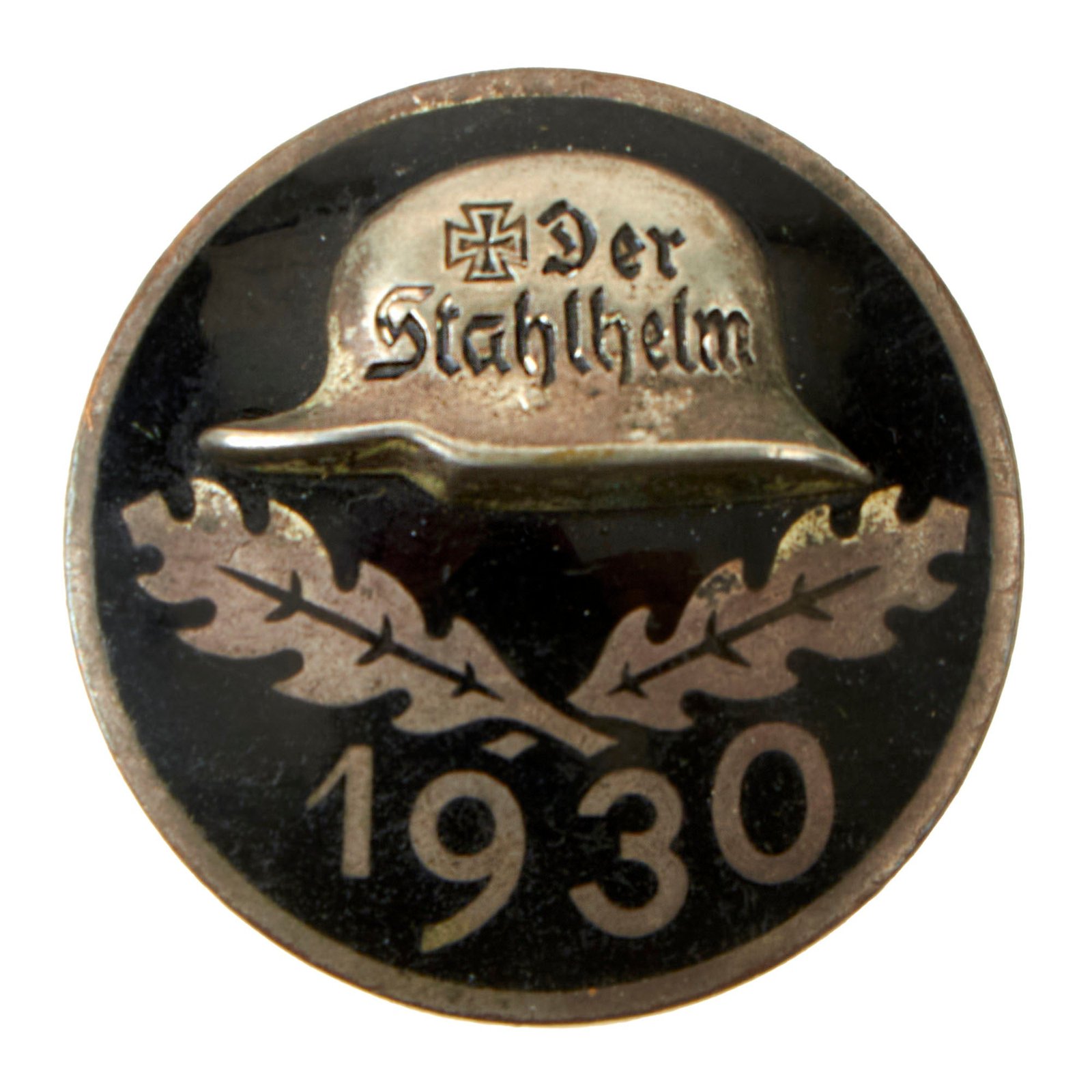 Buy Original German Weimar Period Der Stahlhelm 1930 Commemorative Membership Badge - Der Stahlhelmbund | Original Firearms Antique For Sale