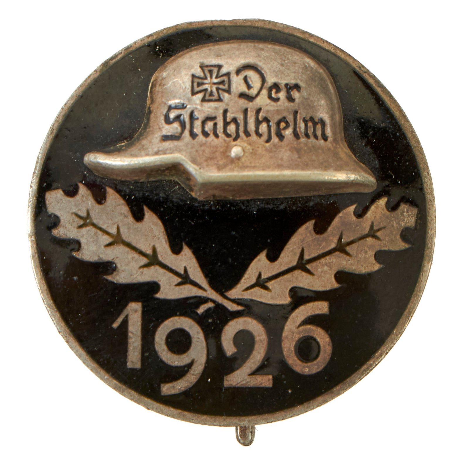 Buy Original German Weimar Period Der Stahlhelm 1926 Commemorative Membership Badge - Der Stahlhelmbund | Original Firearms Antique For Sale