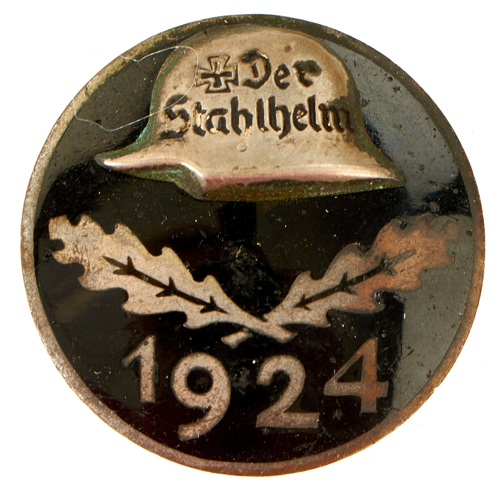 Buy Original German Weimar Period Der Stahlhelm 1924 Commemorative Membership Badge - Der Stahlhelmbund | Original Firearms Antique For Sale