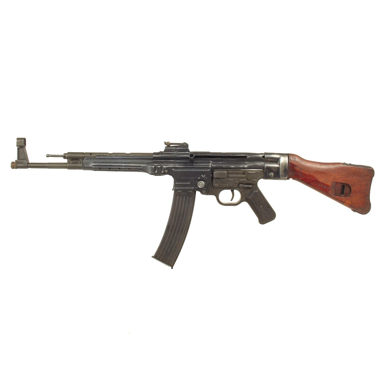 Buy Original German WWII MP44 STG 44 Sturmgewehr Demilled Receiver Display Gun with Live Barrel, Operating Rod & Magazine - Dated 1944 | Original Firearms Antique For Sale