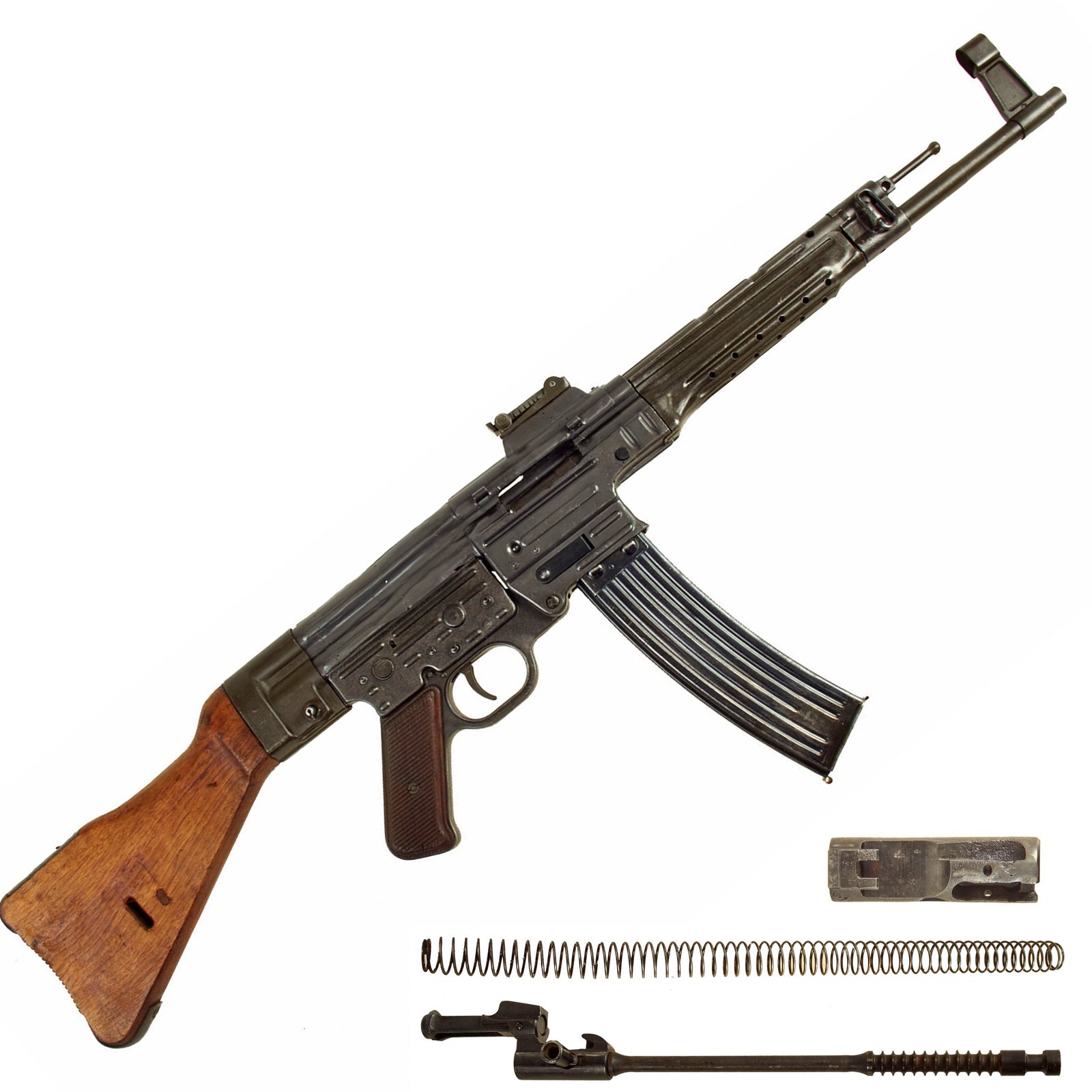 Buy Original German WWII MP44 STG 44 Sturmgewehr Demilled Receiver Display Gun with Live Barrel, Magazine & Internal Parts - Dated 1945 | Original Firearms Antique For Sale