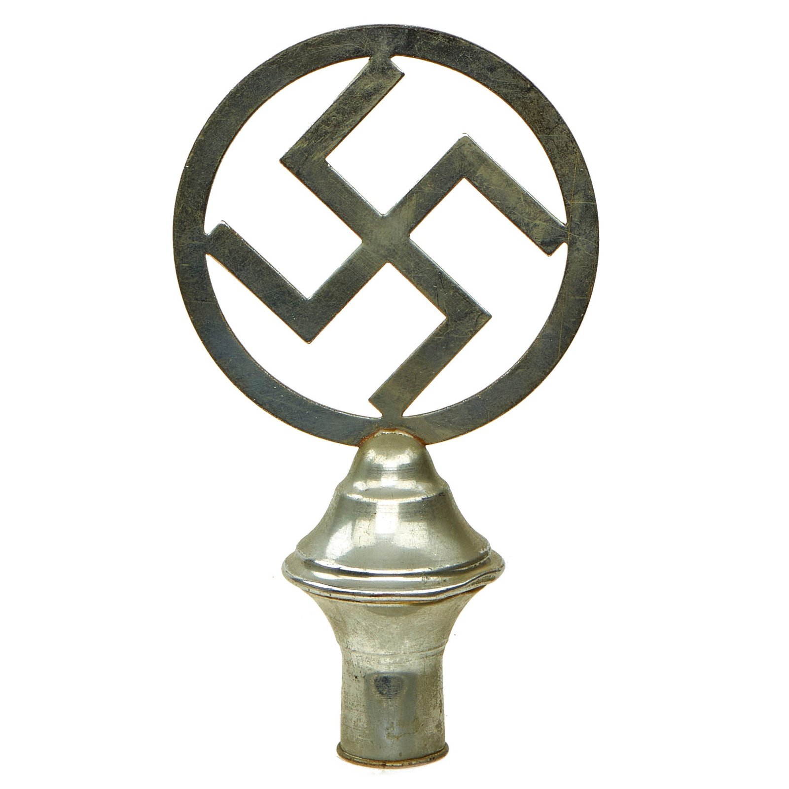 Buy Original German WWII NSDAP National Socialist Party Plated Steel Flag Pole Finial | Original Firearms Antique For Sale