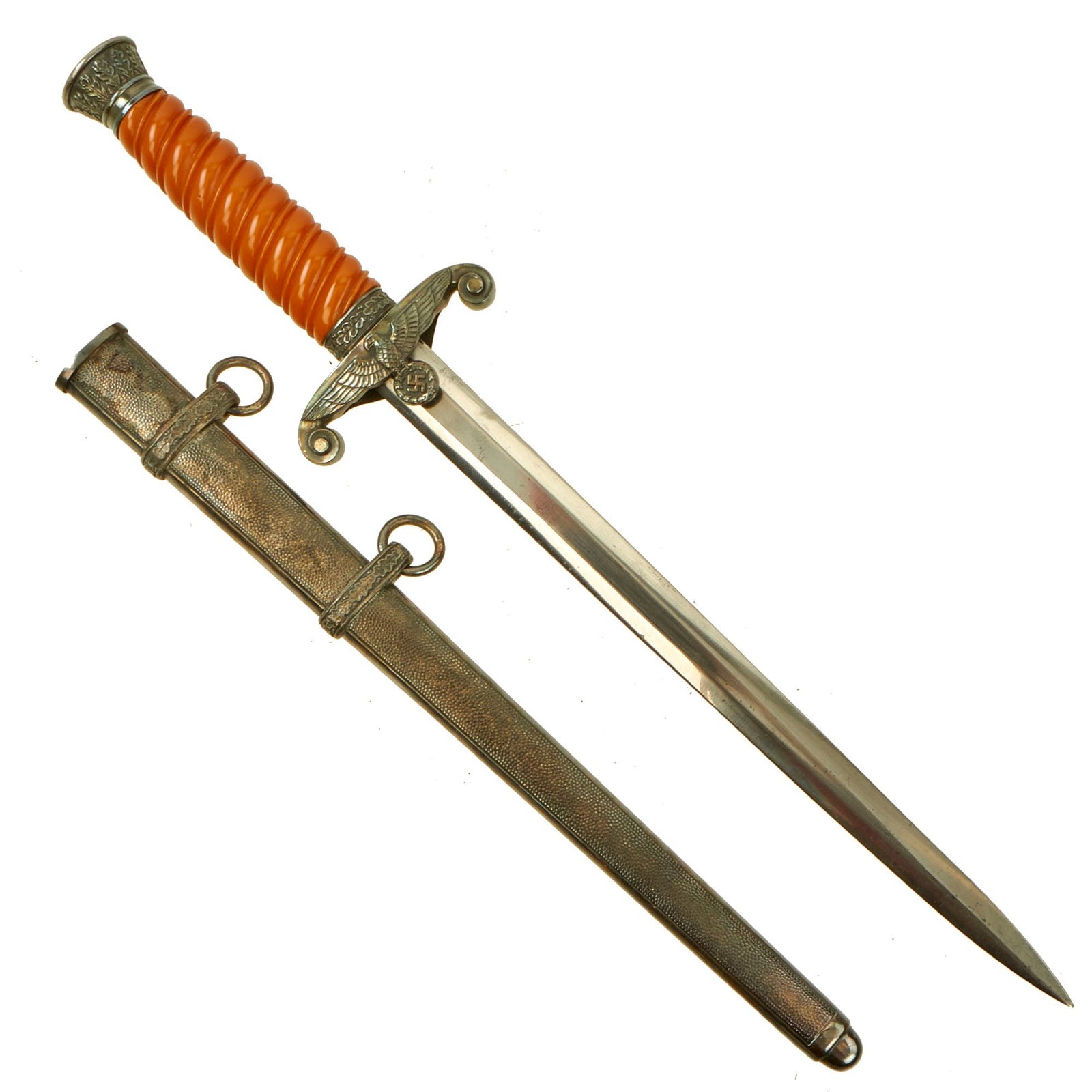 Buy Original WWII German Army Heer Officer Dagger by Carl Eickhorn of Solingen with Scabbard | Original Firearms Antique For Sale