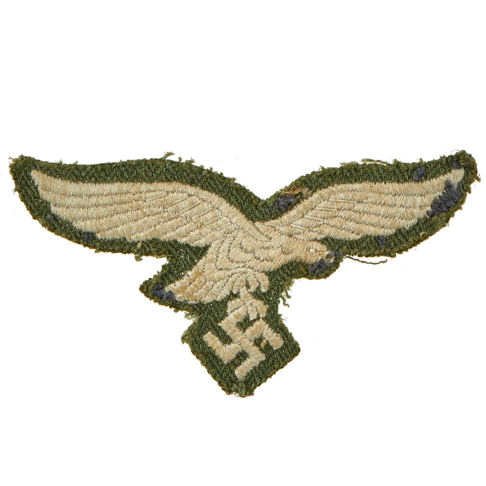 Buy Original German WWII Luftwaffe Fallschirmjäger Paratrooper Smock Green Breast Eagle Insignia | Original Firearms Antique For Sale