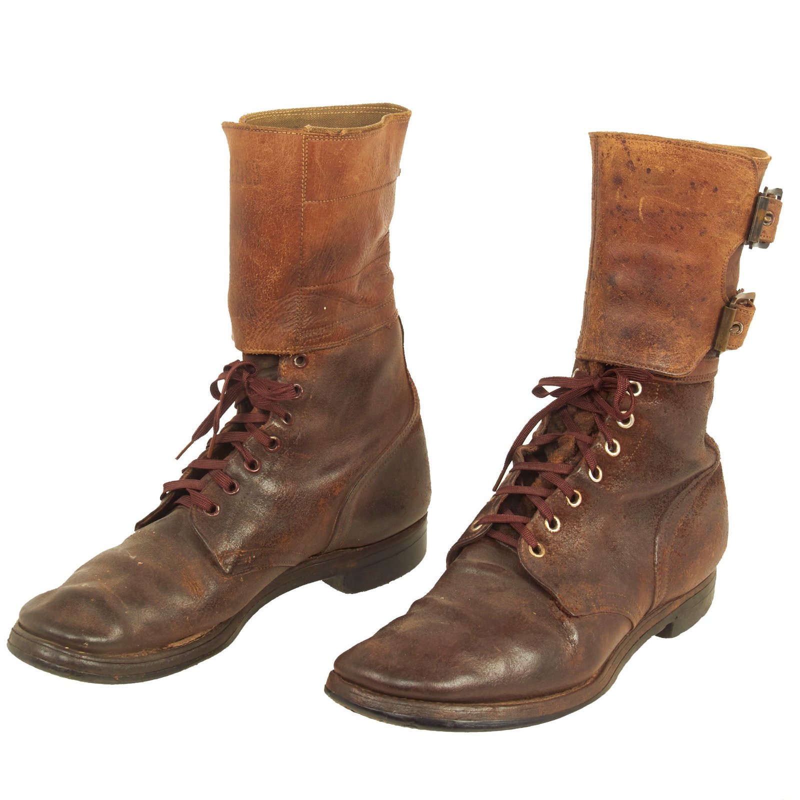 Buy Original U.S. WWII Double Buckle Combat Service Boots - Pair | Original Firearms Antique For Sale