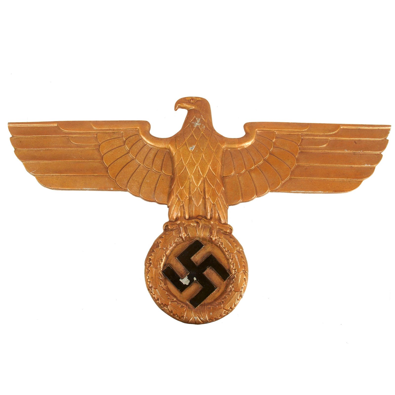 Buy Original German WWII 24 Inch USGI Painted Aluminum Railroad Train Eagle by PS - Deutsche Reichsbahn Adler | Original Firearms Antique For Sale