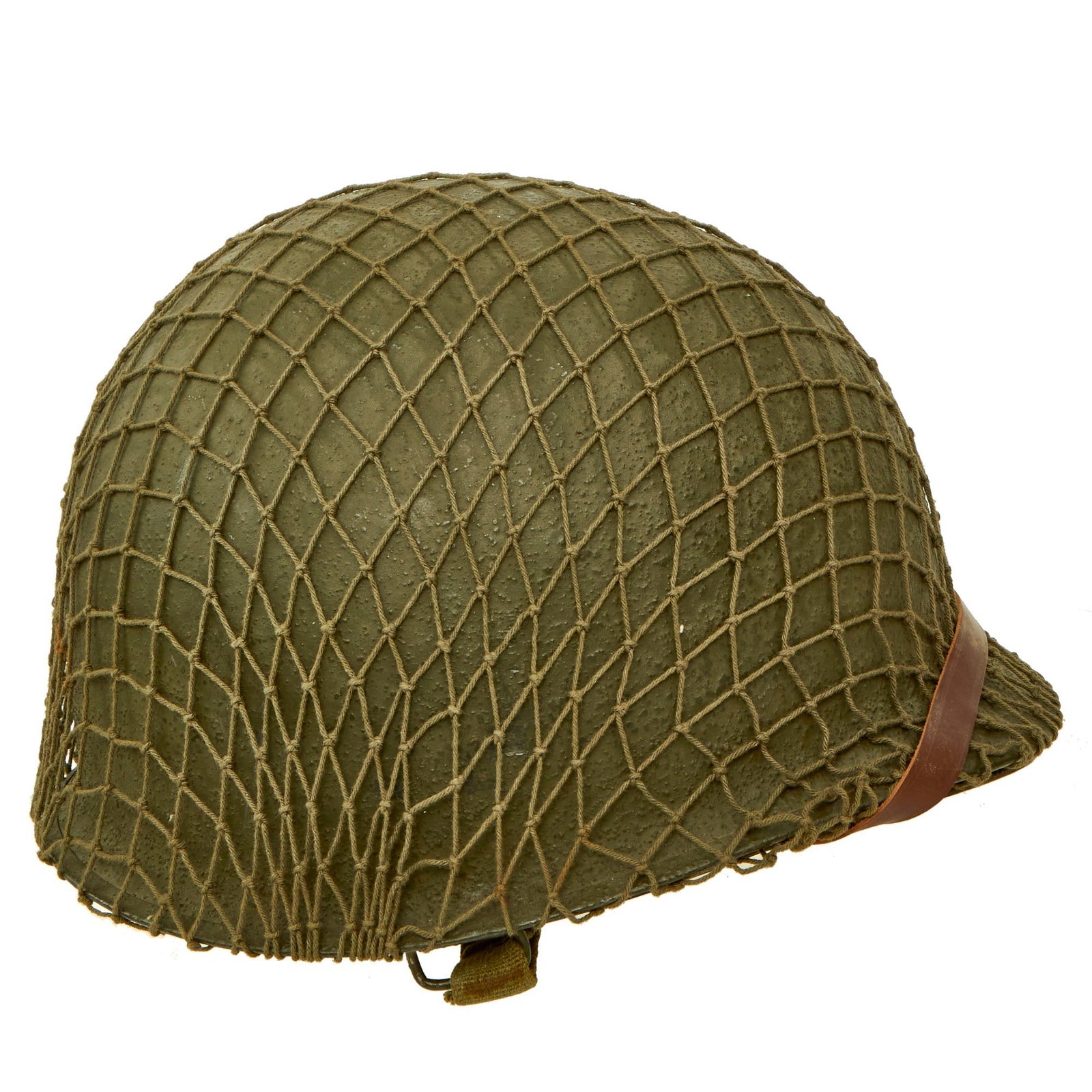 Buy Original U.S. WWII 1944 McCord Front Seam Swivel Bale M1 Helmet with Net and Westinghouse Liner - Complete | Original Firearms Antique For Sale