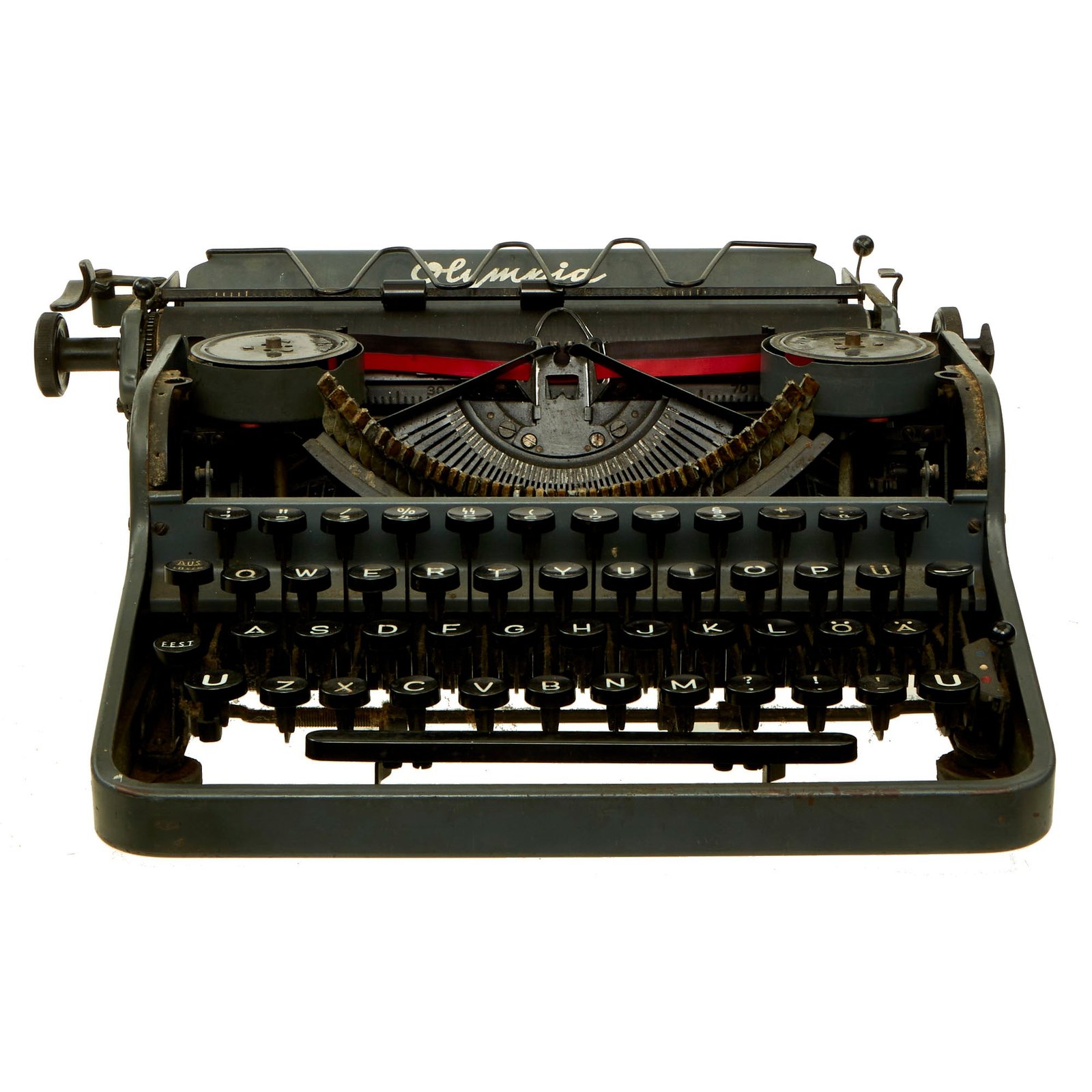 Buy Original German WWII Rare SS Typewriter by Olympia Büromaschinenwerke AG. - Serial 511862 | Original Firearms Antique For Sale