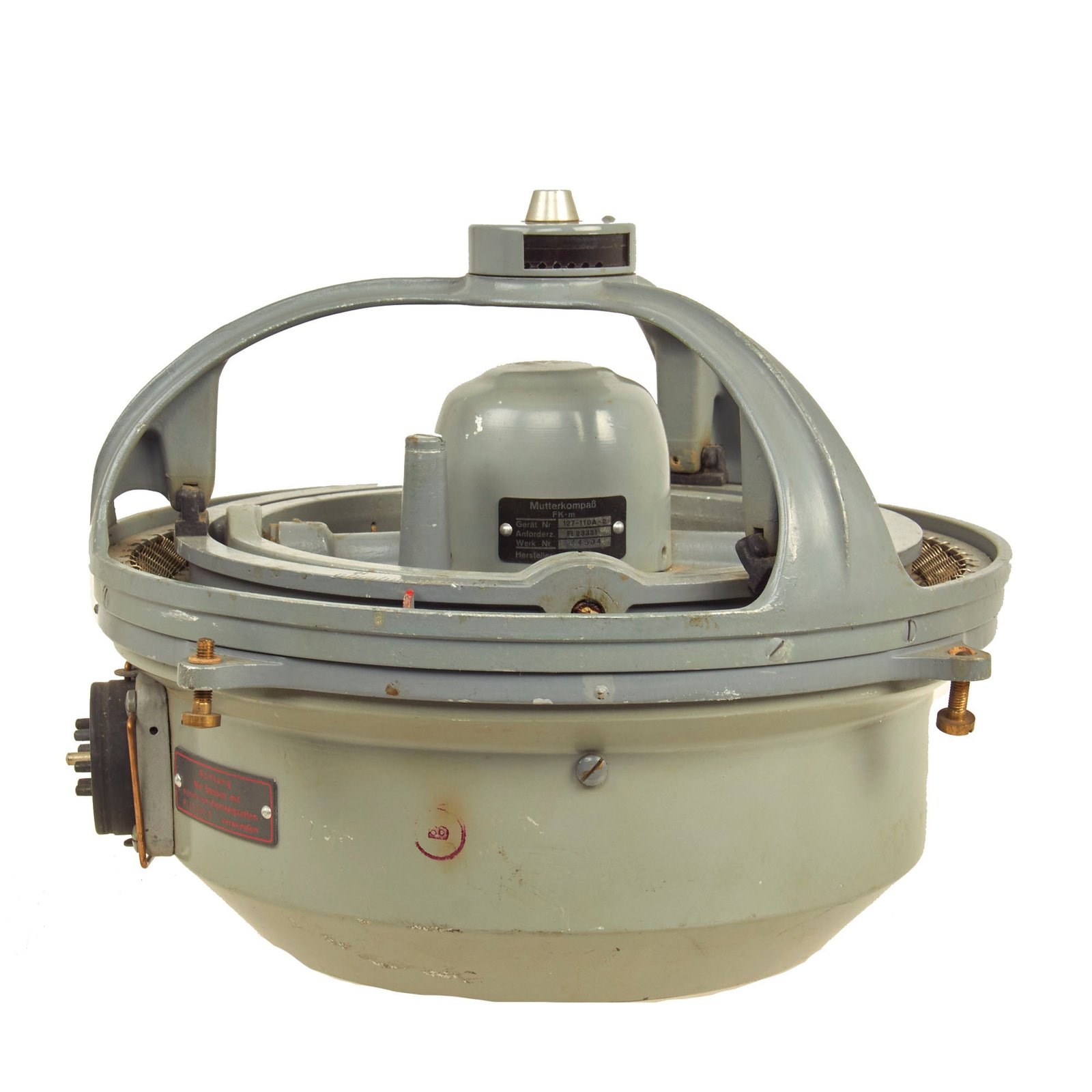 Buy Original German WWII Luftwaffe Messerschmitt Bf 109 Mutterkompaß Master Compass in Gimbal Ring Mount | Original Firearms Antique For Sale