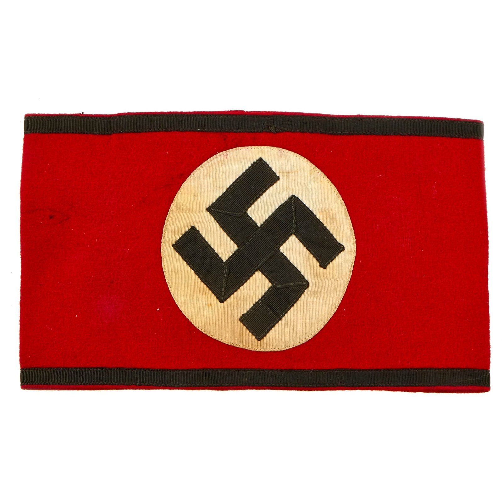 Buy Original German Pre-WWII SS Member's Wool & Rayon Multi-Piece Armband with Paper SS RZM Tag | Original Firearms Antique For Sale