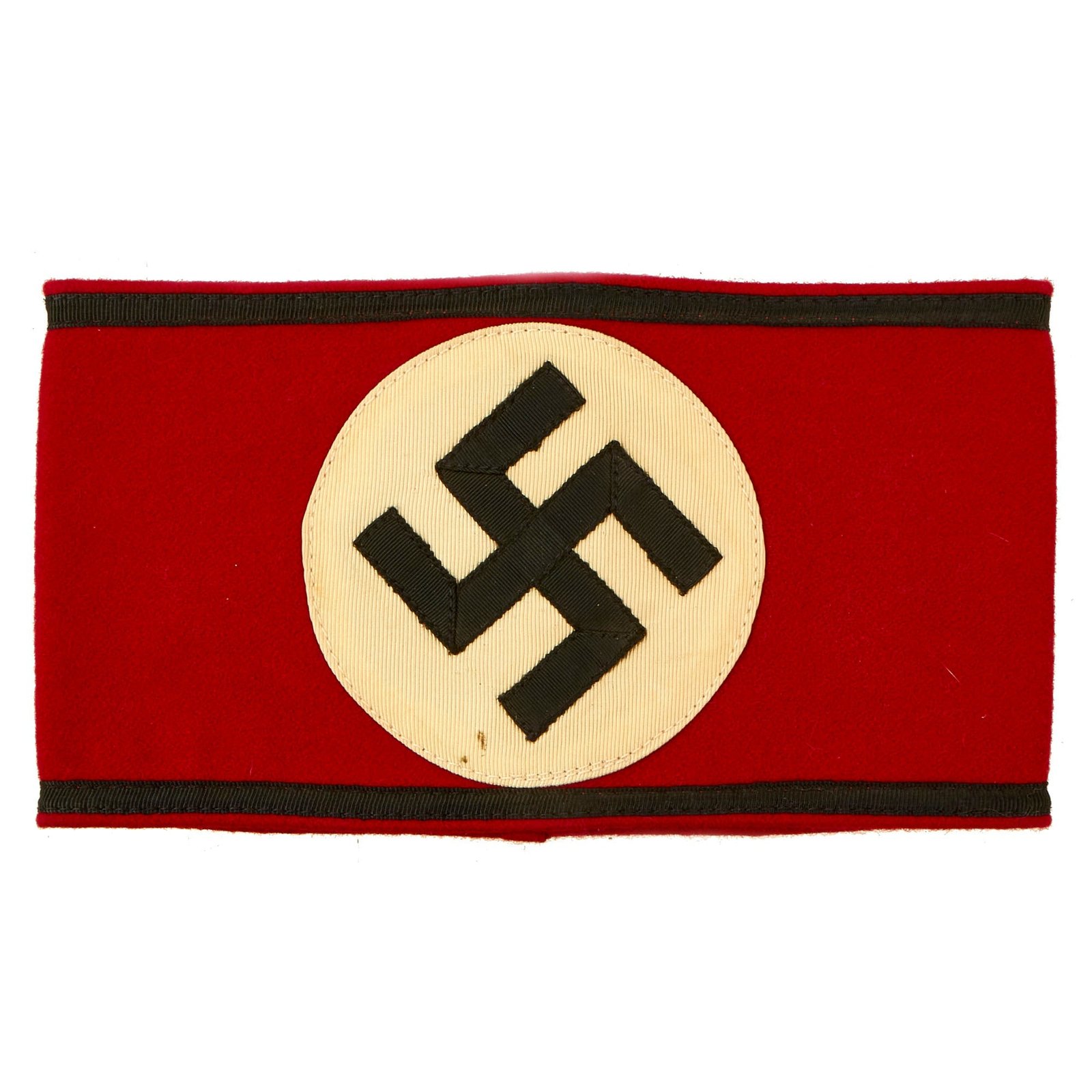 Buy Original German Pre-WWII Unissued SS Member's Wool & Rayon Multi-Piece Armband with BeVo SS RZM Tag | Original Firearms Antique For Sale