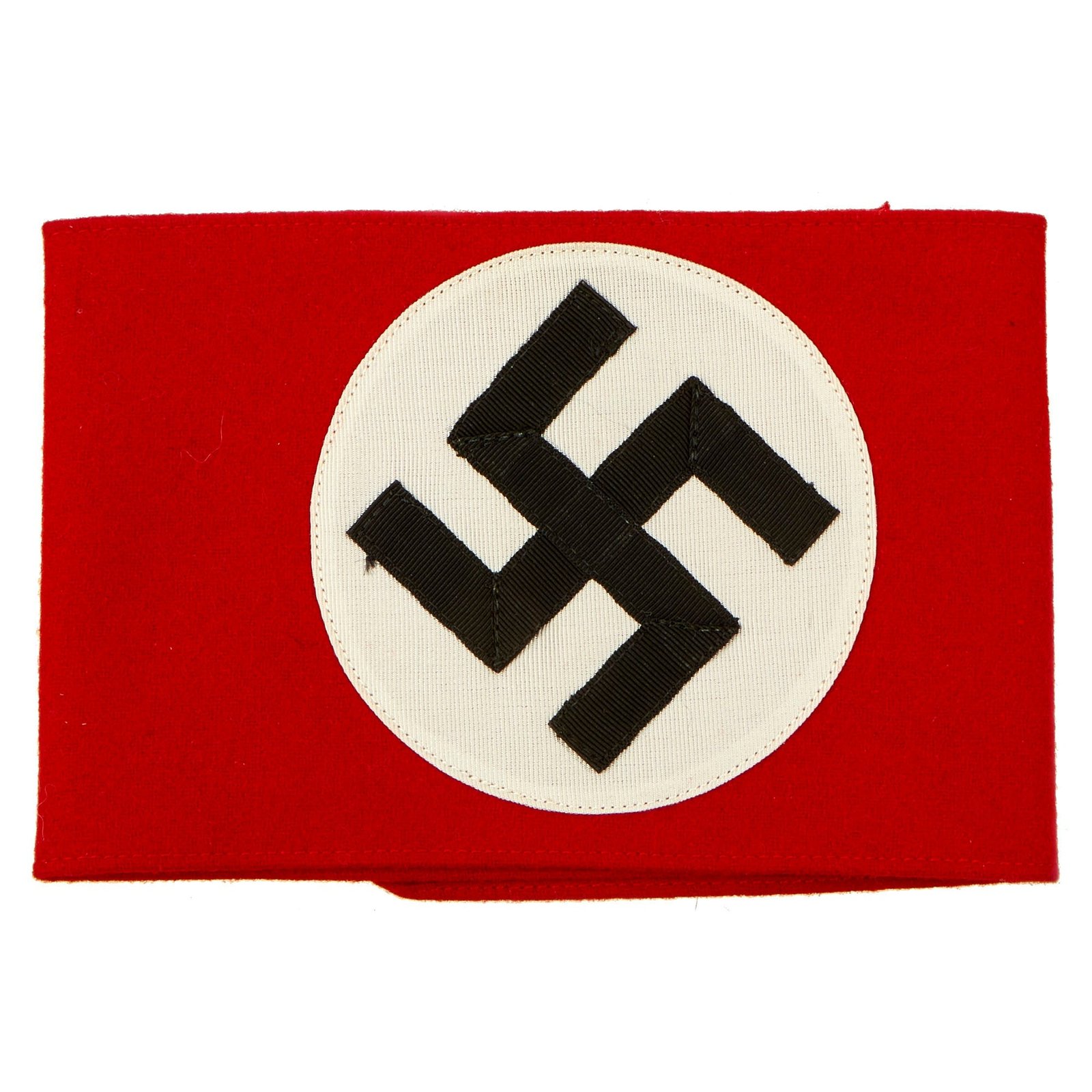 Buy Original German Unissued Early WWII SA Multi-piece Wool Felt & Rayon Overcoat Armband with RZM Tag | Original Firearms Antique For Sale