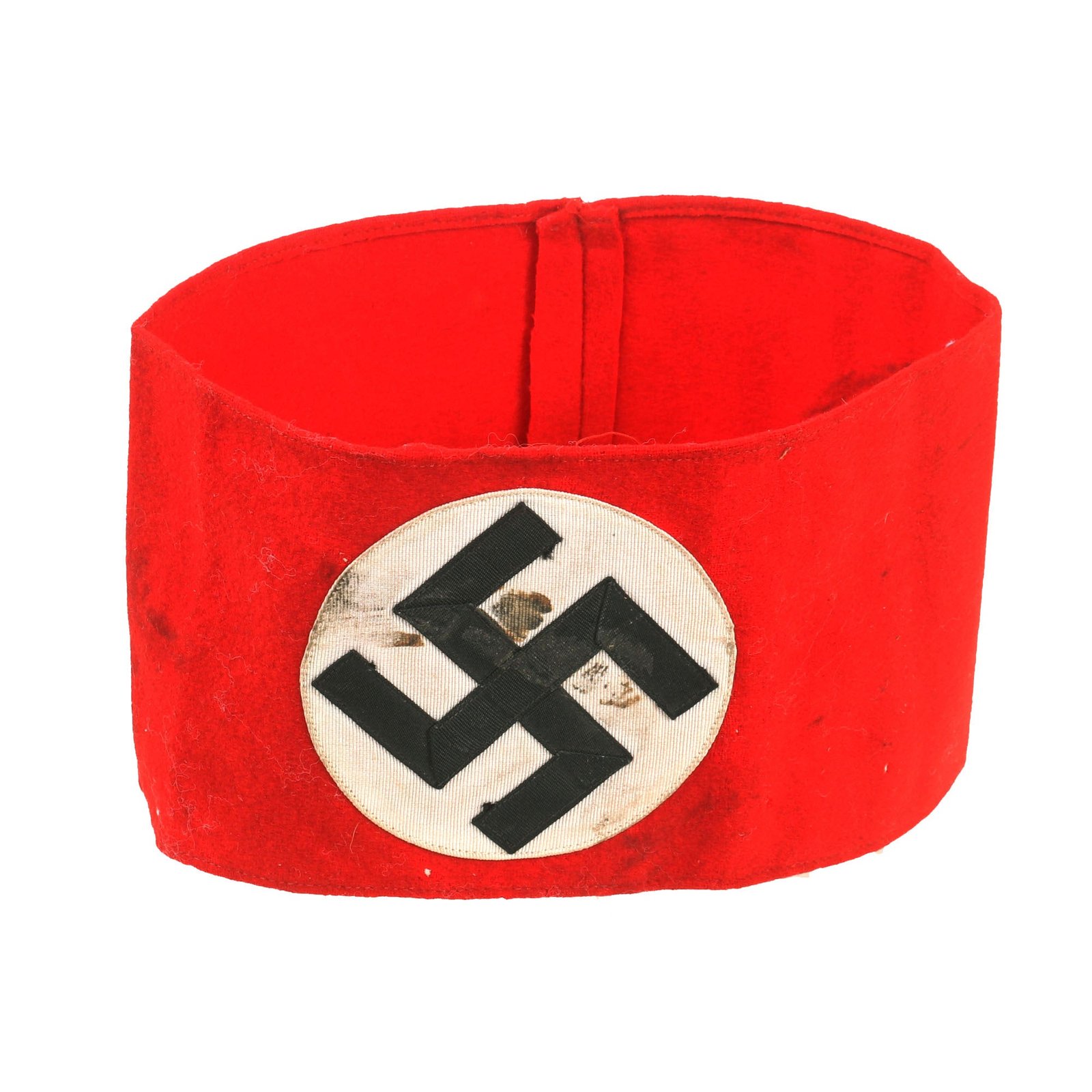 Buy Original German Early WWII SA Multi-piece Wool Felt & Rayon Overcoat Armband | Original Firearms Antique For Sale