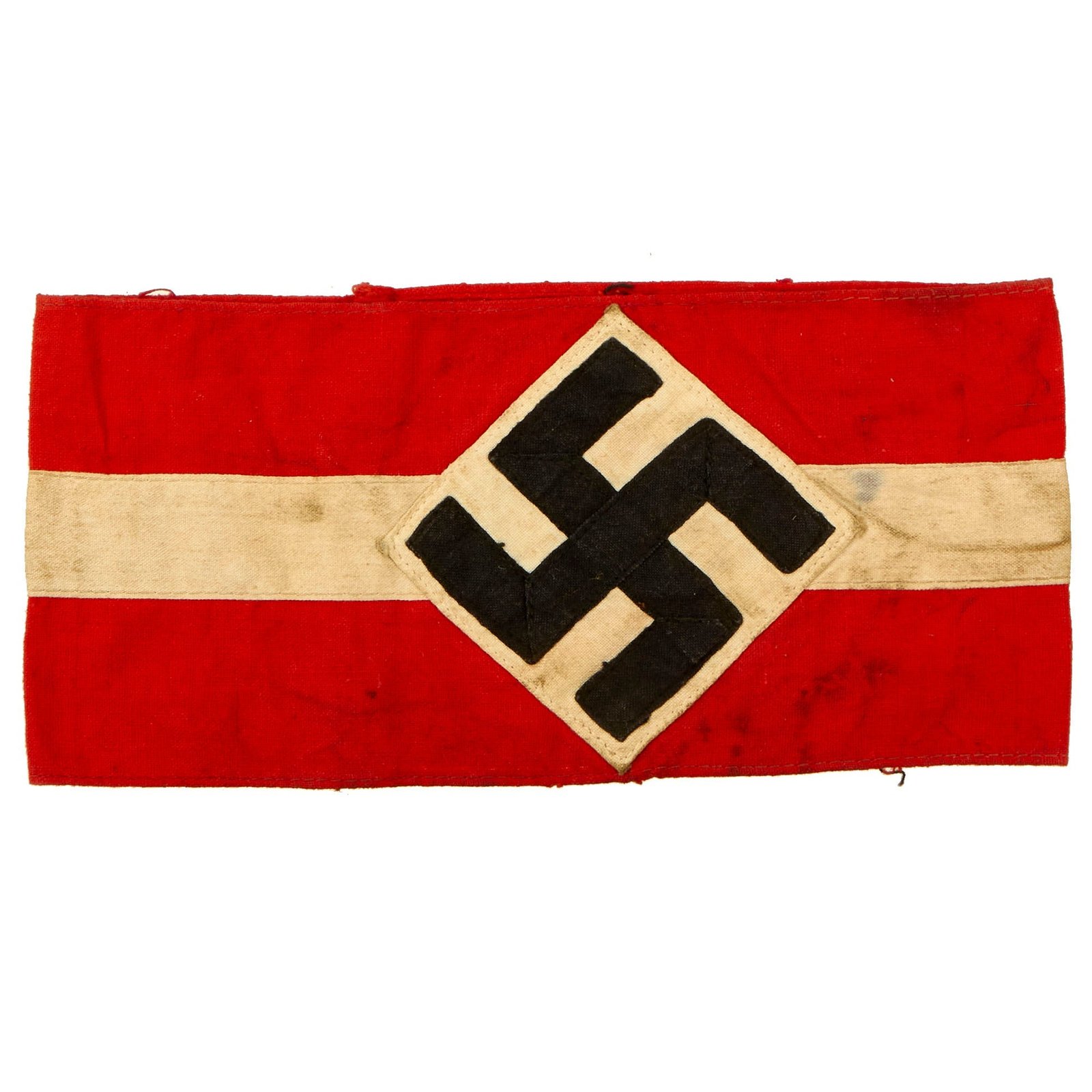 Buy Original German WWII Service Worn HJ Youth Organization Member Multi-piece Armband | Original Firearms Antique For Sale