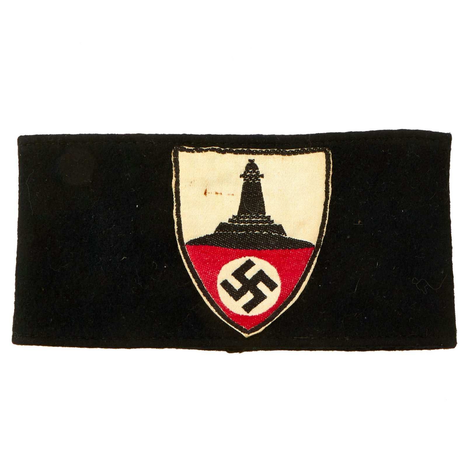 Buy Original German WWII National Socialist State Veteran's Association Felt Armband with BeVo Insignia - NSRKB | Original Firearms Antique For Sale