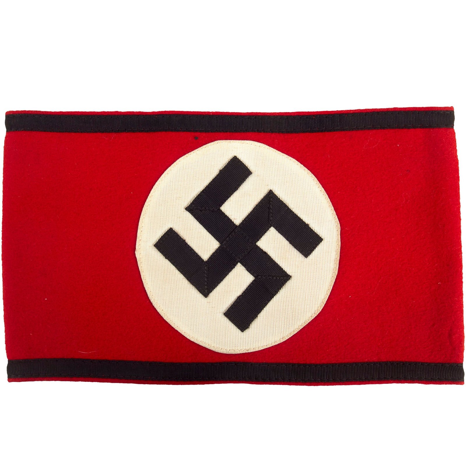 Buy Original German WWII Unissued SS Member's Wool & Rayon Multi-Piece Armband with Paper SS RZM Tag | Original Firearms Antique For Sale