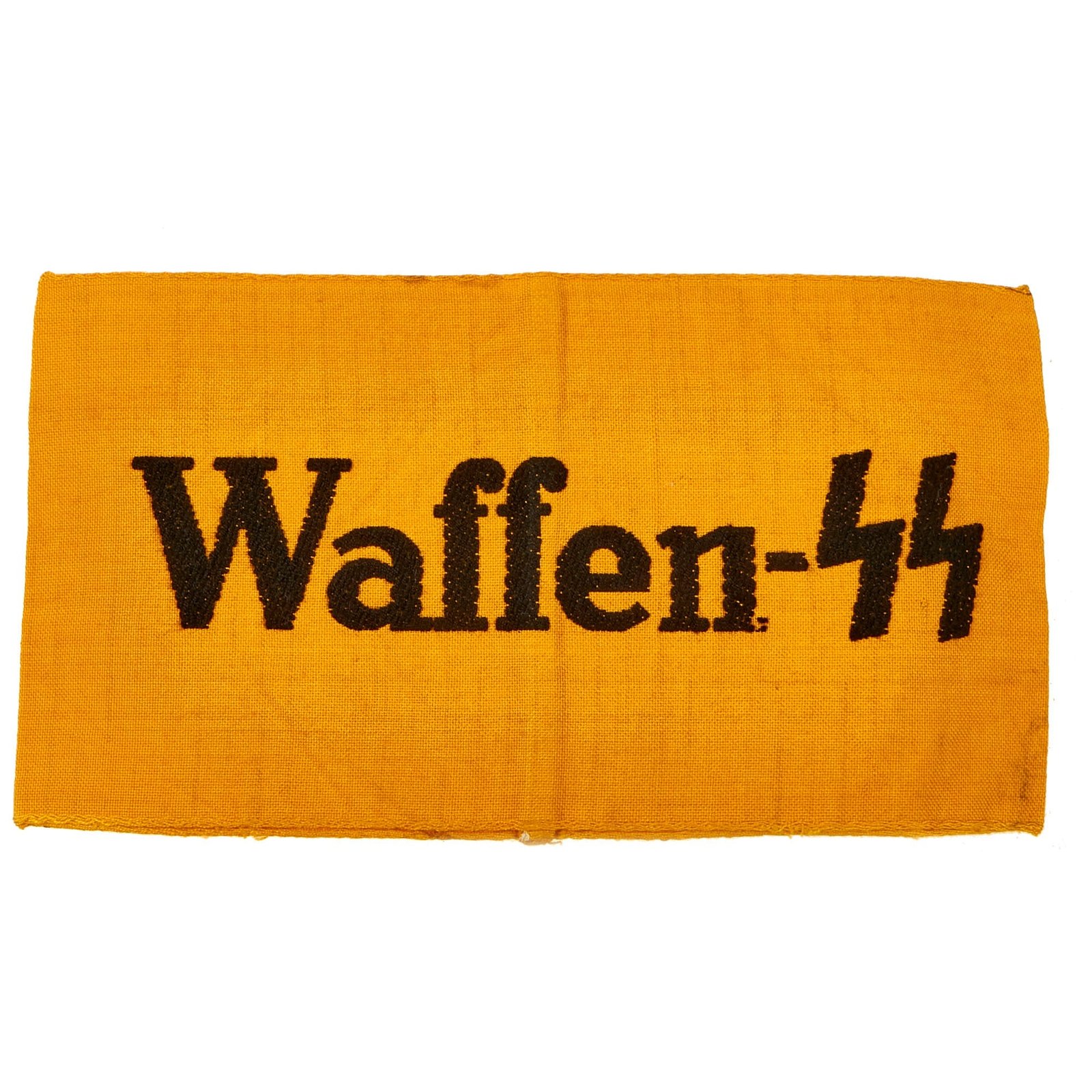Buy Original German WWII Unissued Waffen-SS Machine Embroidered Armband | Original Firearms Antique For Sale