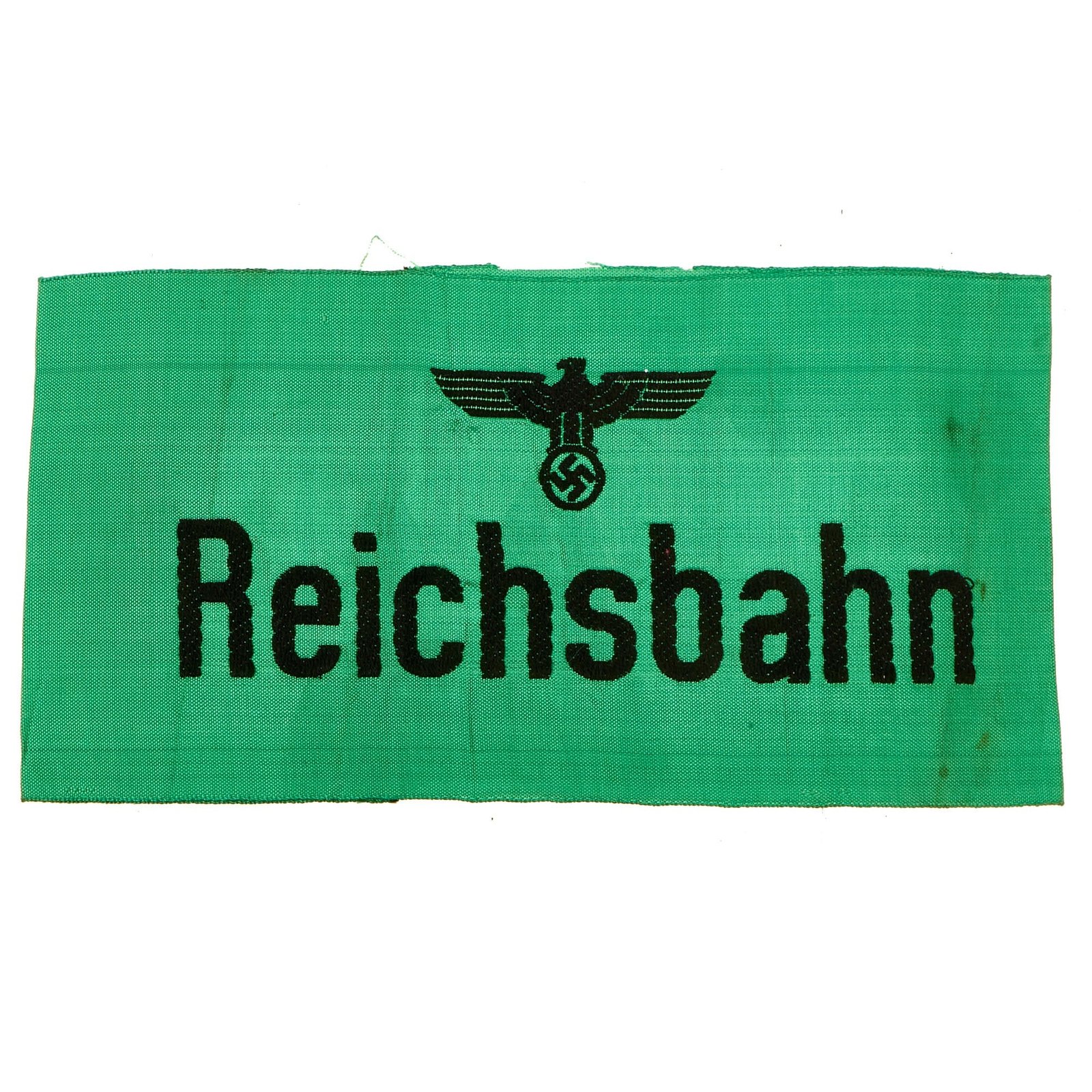 Buy Original German WWII BeVo Embroidered Reichsbahn National Railway Armband | Original Firearms Antique For Sale