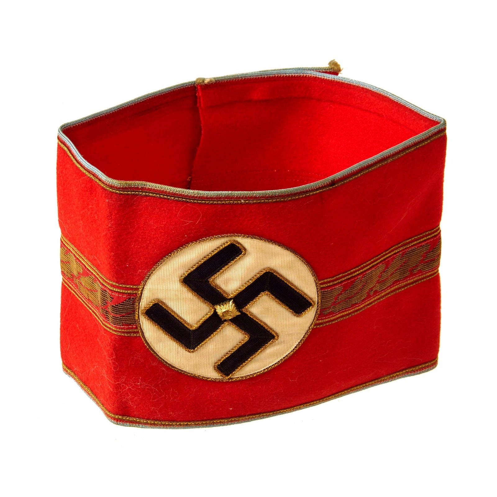 Buy Original German WWII NSDAP Ortsgruppenleiter Armband with RZM Tag - Local Group Leader | Original Firearms Antique For Sale