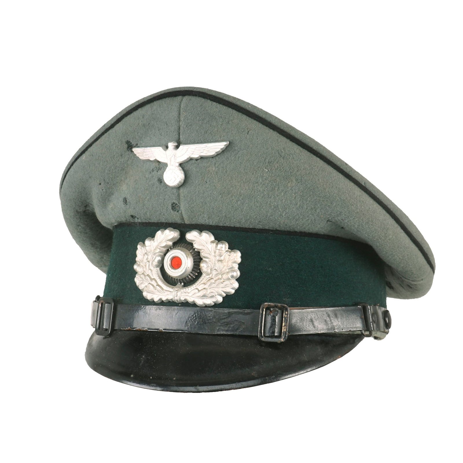 Buy Original German WWII Named Heer Pioneer EM/NCO Schirmmütze Visor Crush Cap - Regimentally Marked | Original Firearms Antique For Sale