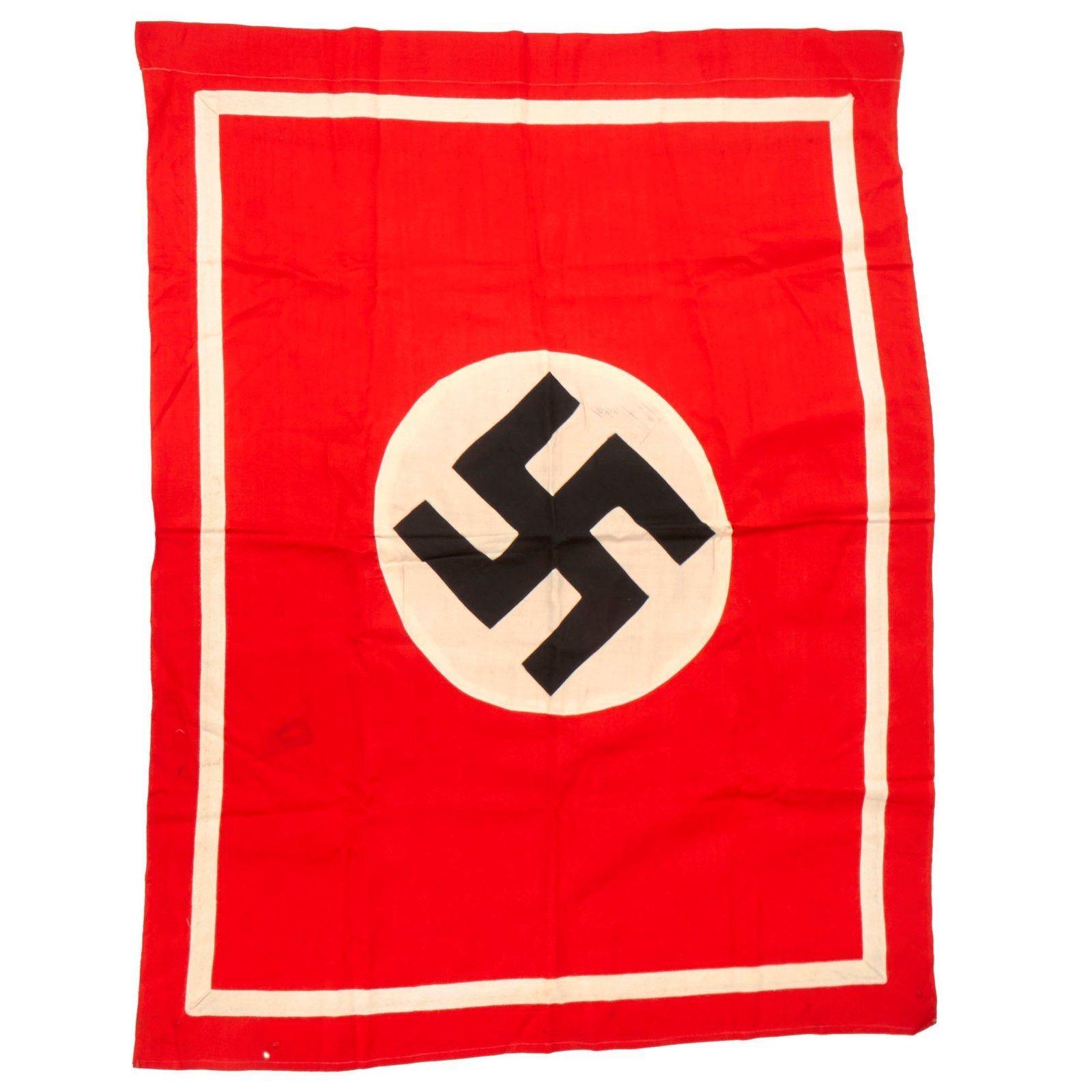 Buy Original German WWII NSDAP National Socialist Party Podium Banner with Faded Issue Stamp - 39" x 31" | Original Firearms Antique For Sale