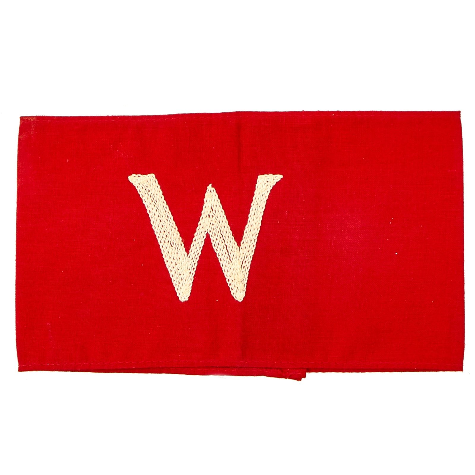 Buy Original German WWII Werkluftschutz Factory Air Raid Protection Warden Embroidered Armband | Original Firearms Antique For Sale