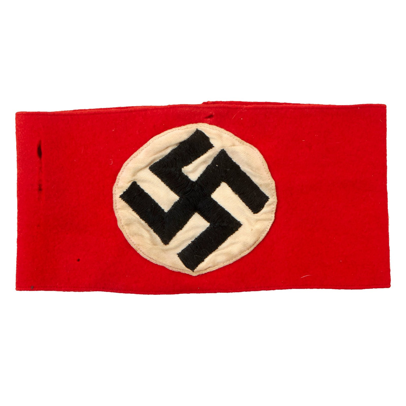 Buy Original German Early WWII NSDAP Multi-piece Wool Felt & Cotton Armband with Embroidered Insignia | Original Firearms Antique For Sale