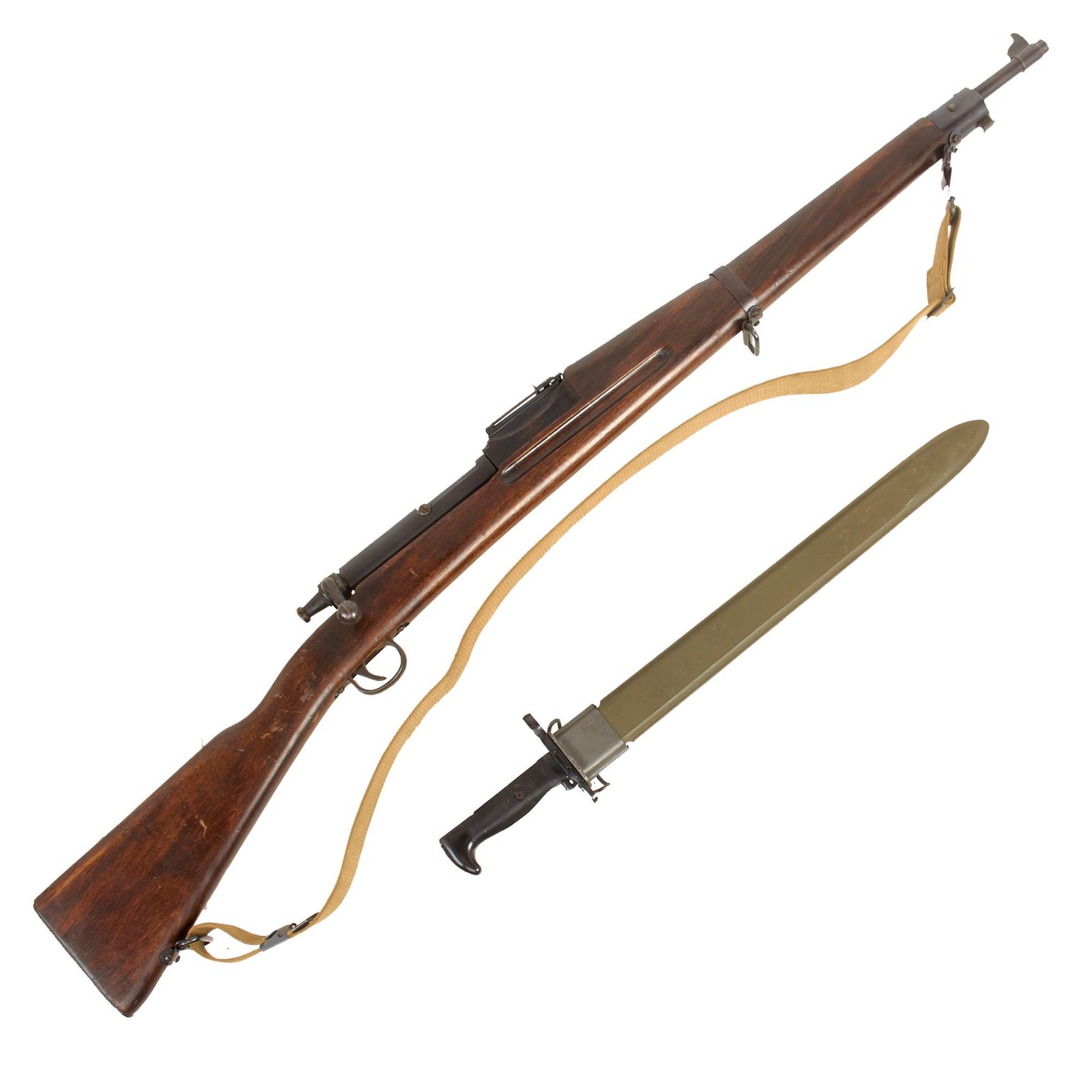Buy Original U.S. WWII Parris-Dunn 1903 Mark I USN Training Rifle with Plastic Bayonet | Original Firearms Antique For Sale