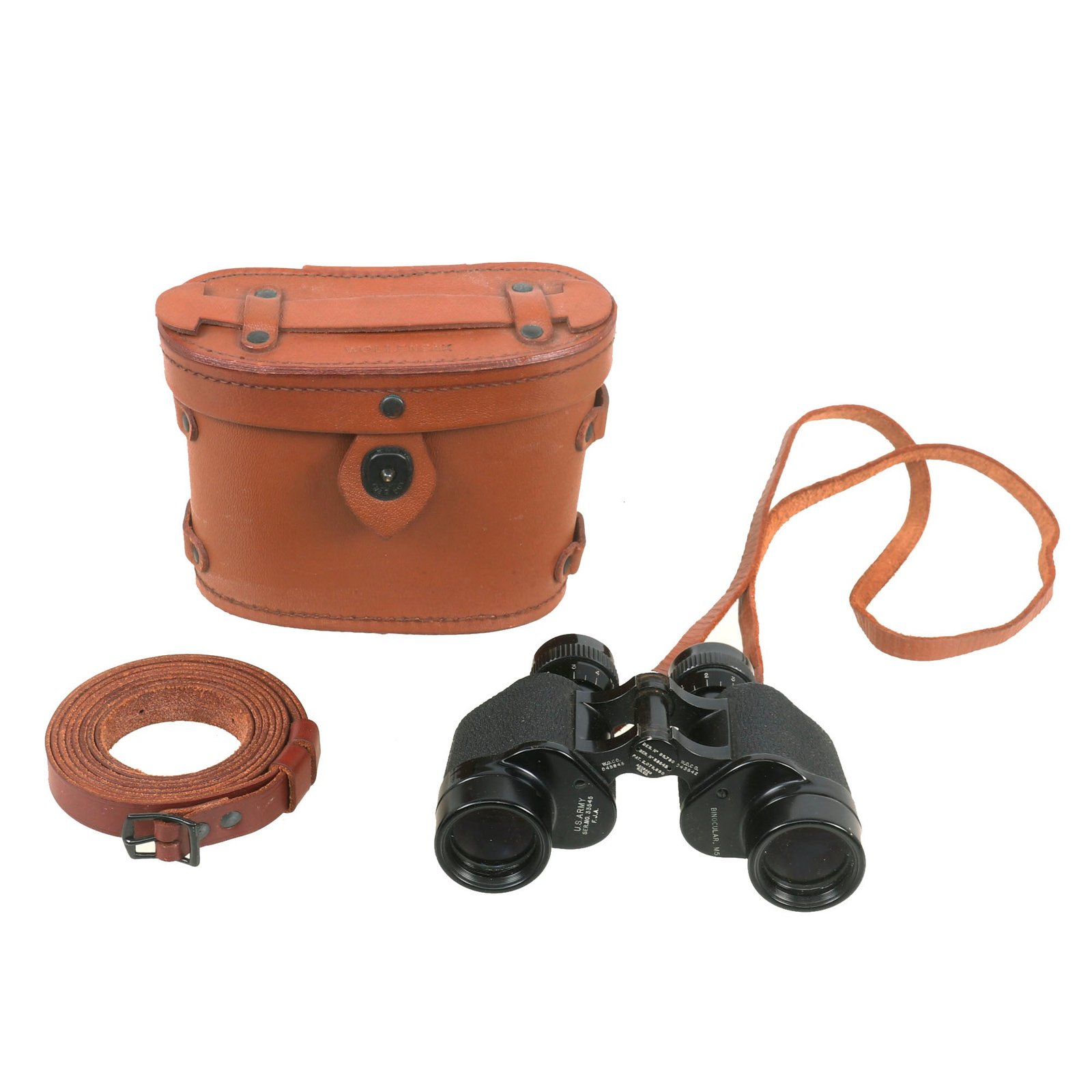 Buy Original U.S. WWII 6x30 M5 Binoculars By Wollensak With Case & Strap - Unissued | Original Firearms Antique For Sale