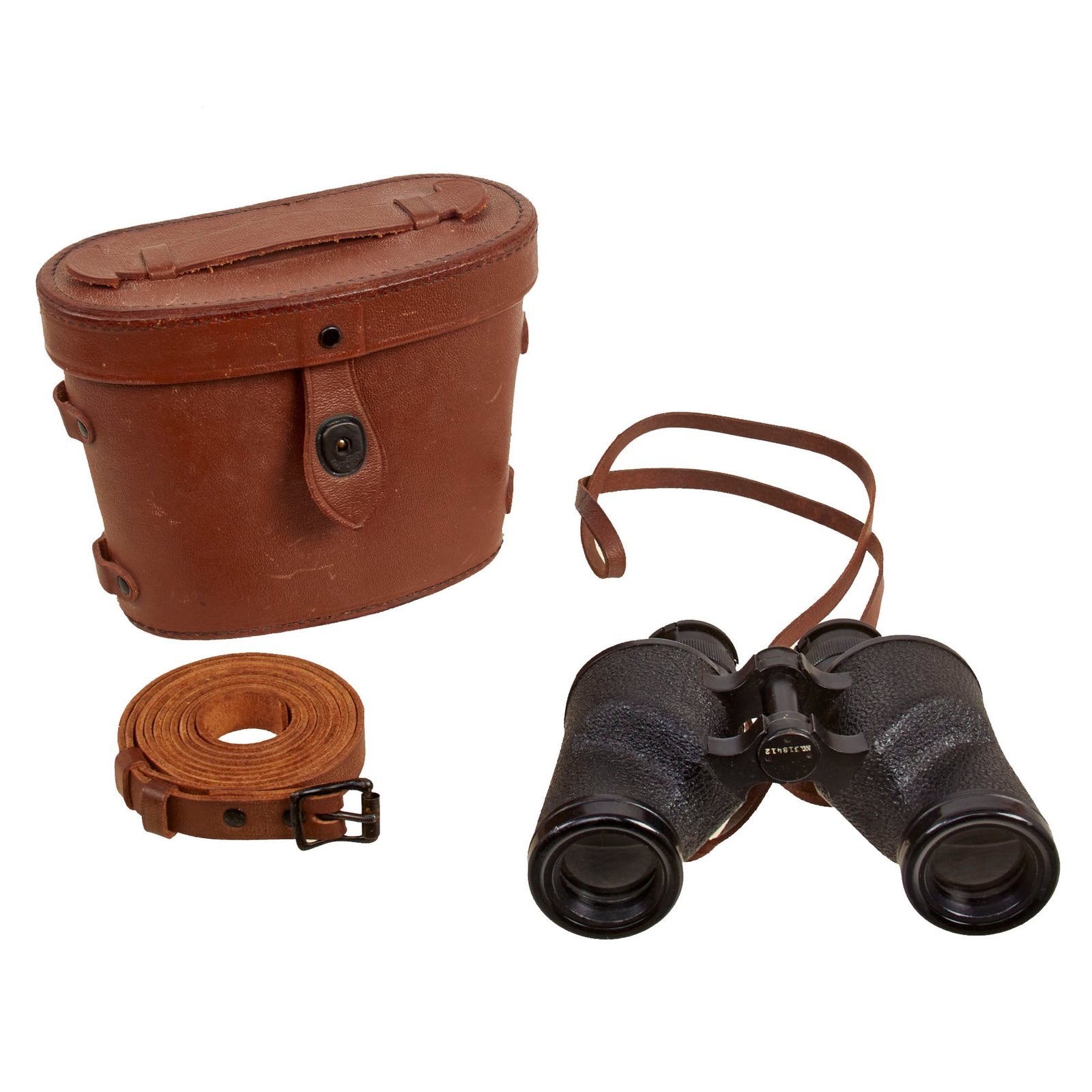 Buy Original U.S. WWII Unissued Condition M3 6x30 Binoculars by Nash-Kelvinator with M17 Leather Case - Dated 1943 | Original Firearms Antique For Sale