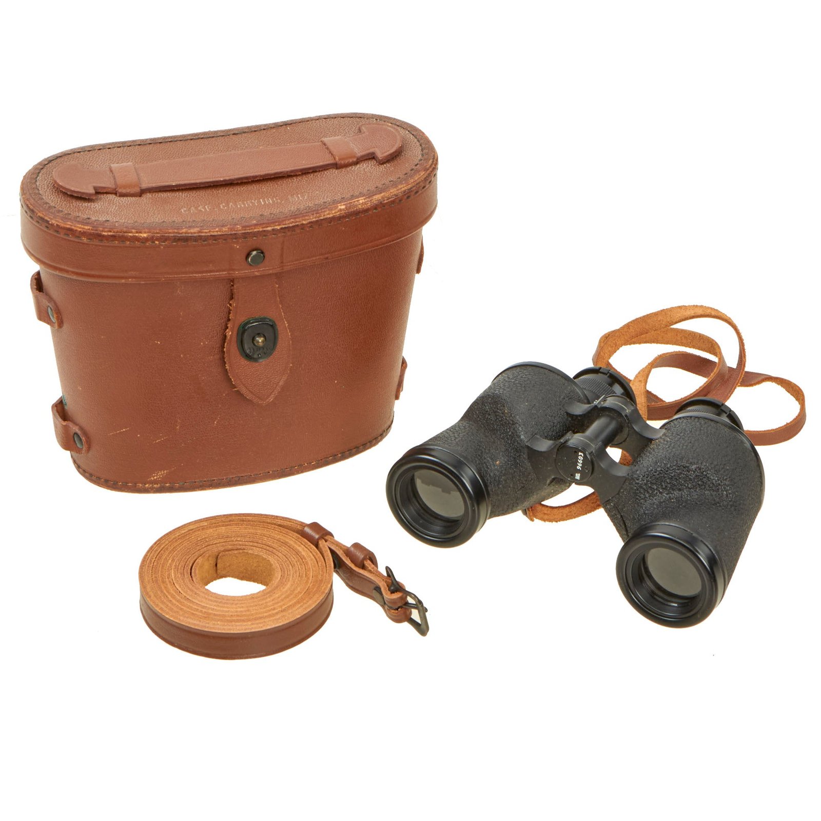 Buy Original U.S. WWII Unissued Condition M3 6x30 Binoculars by Nash-Kelvinator with M17 Leather Case - Dated 1943 | Original Firearms Antique For Sale
