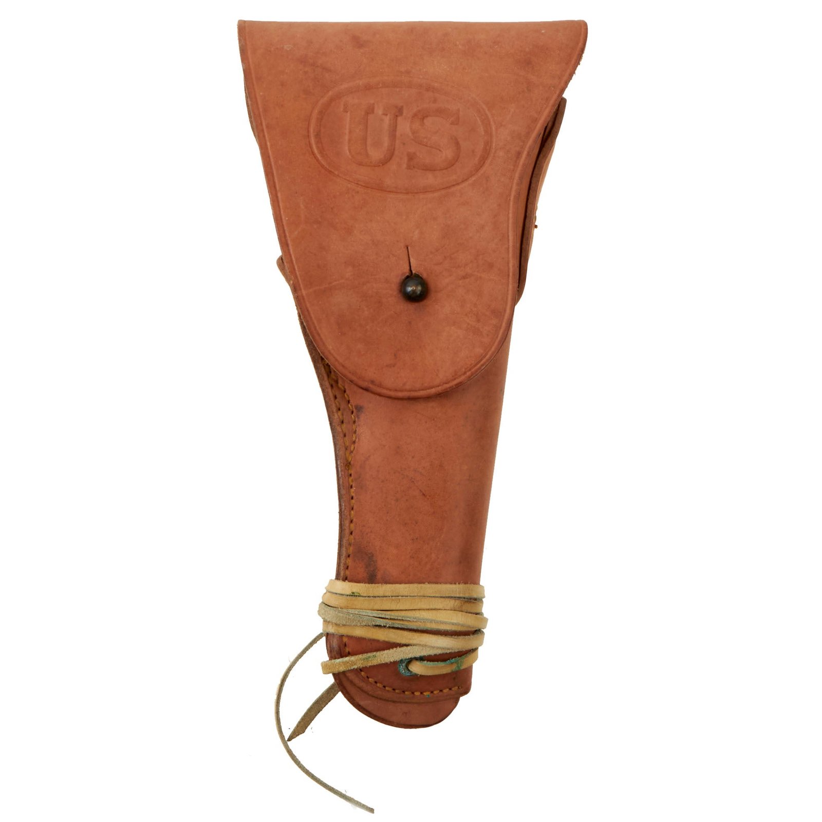 Buy Original U.S. WWII Era Excellent Condition M1916 .45 Colt 1911 Leather Holster by Milwaukee Saddlery Co. - Dated 1944 | Original Firearms Antique For Sale