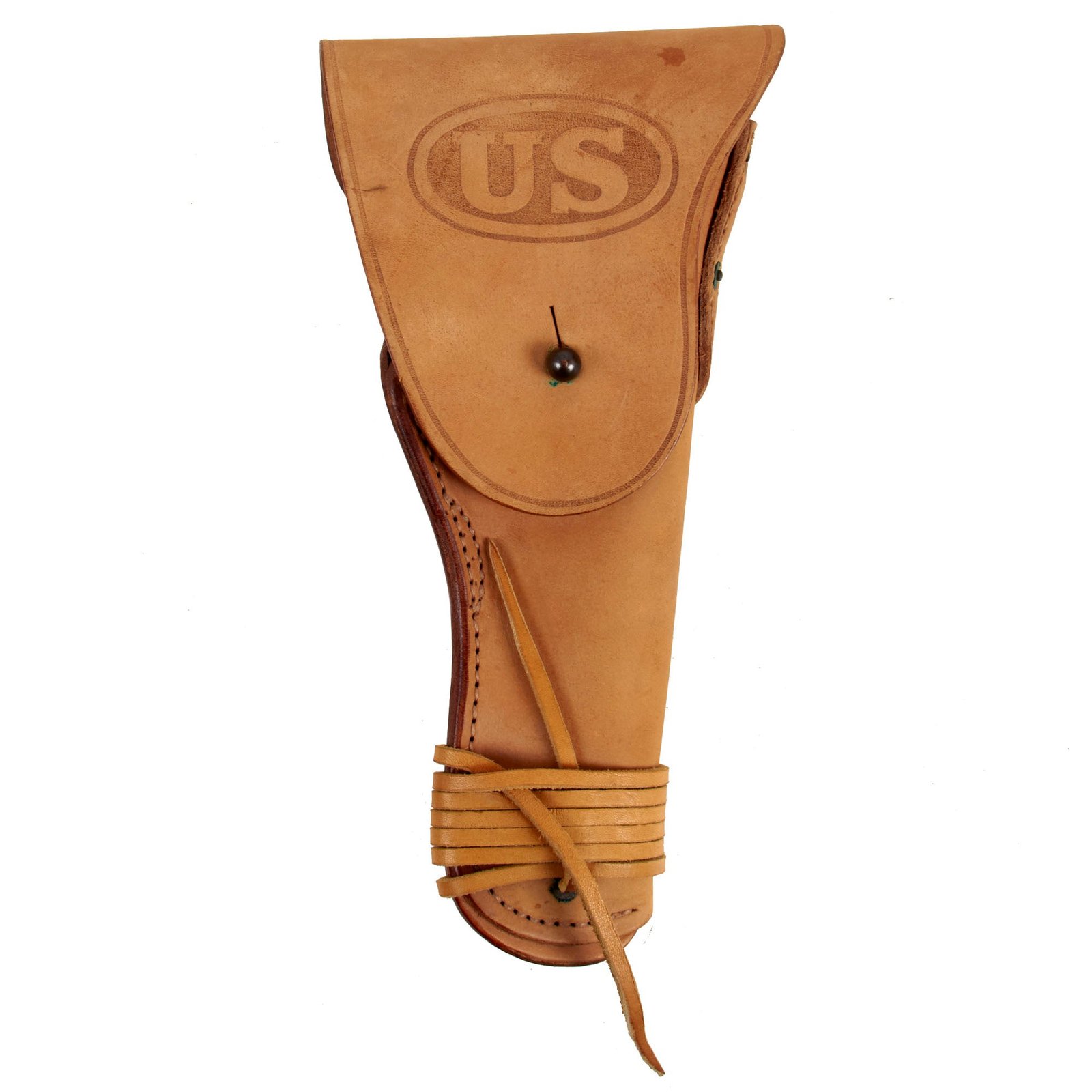 Buy Original U.S. WWII Era Excellent Condition M1916 .45 Colt 1911 Leather Holster by Warren Leather Goods Co. - Dated 1944 | Original Firearms Antique For Sale