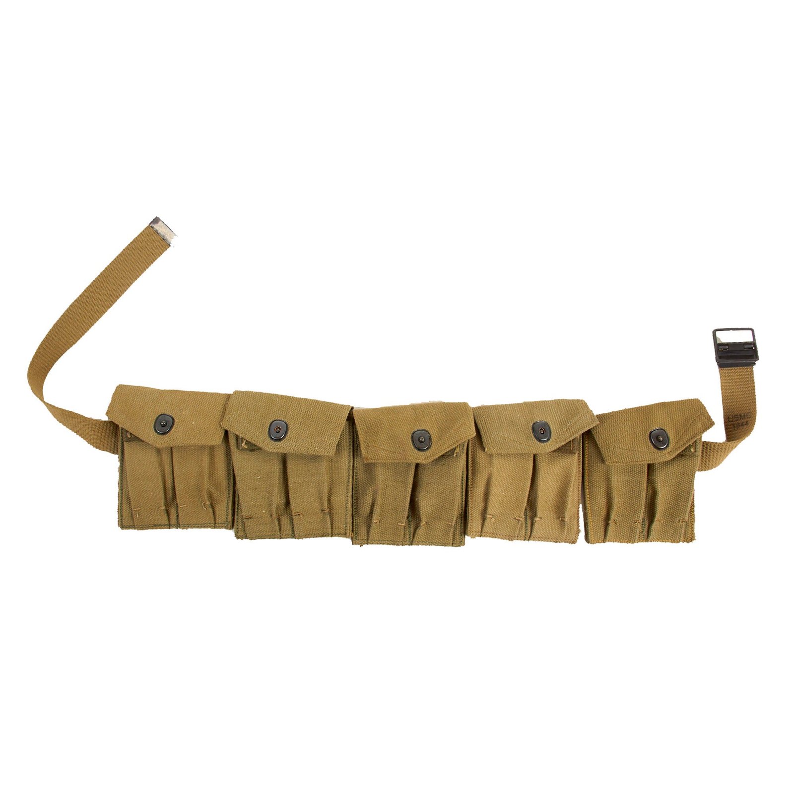 Buy Original U.S. WWII US Marine Corps USMC Marked M1936 Double Magazine Pouch Grouping For The M1911 Service Pistol - All Marked BOYT/45 | Original Firearms Antique For Sale